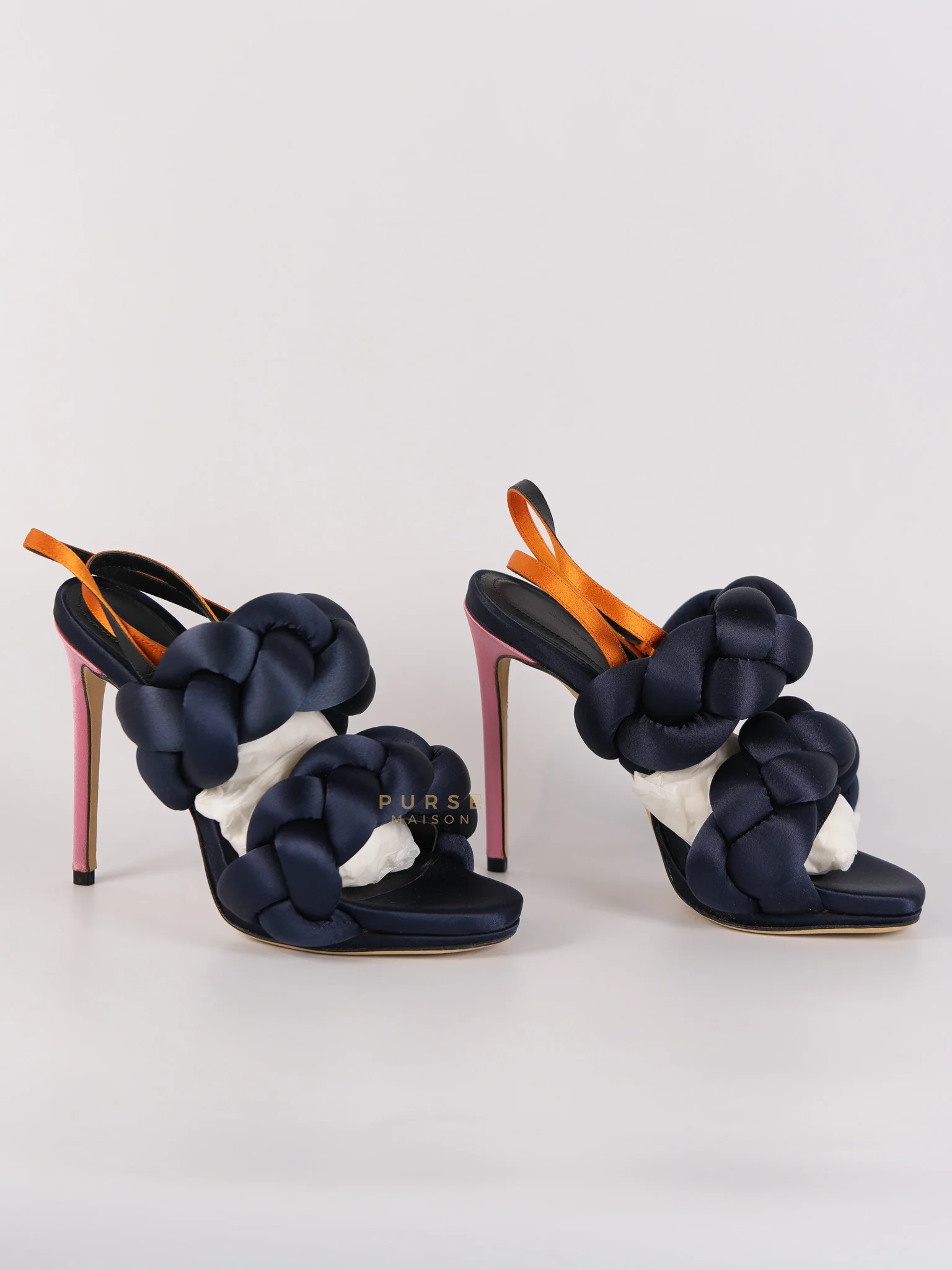 Marco de Vincenzo Velvet Braided Sandals Size 35 Eu (22 cm) - Image 2