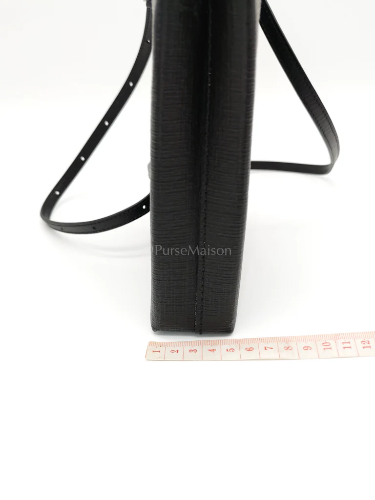 Balenciaga Shopping Phone Holder Bag Small in Black - Image 21