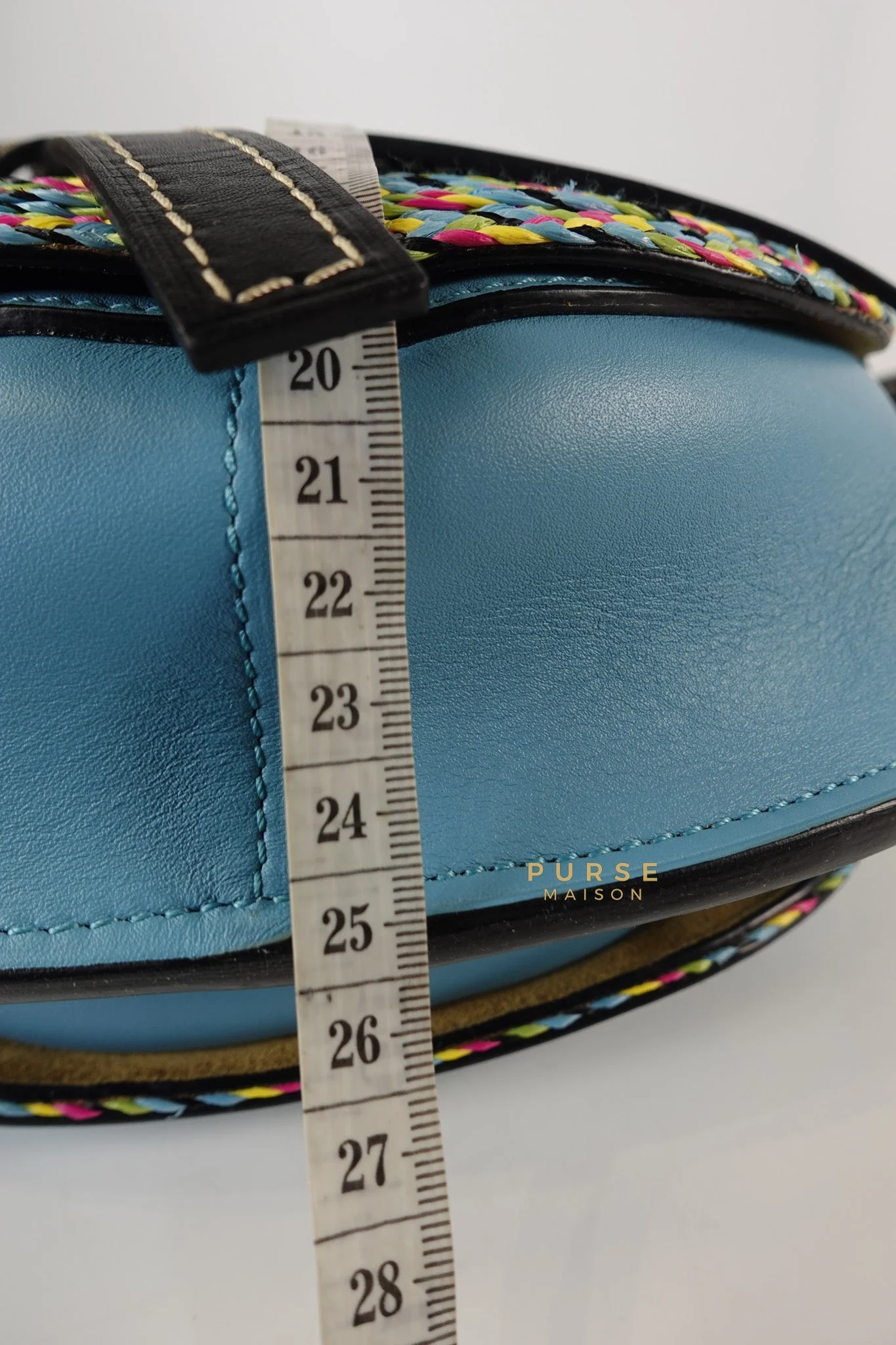 Loewe Small Gate Woven Raffia Cross Body Bag - Image 22