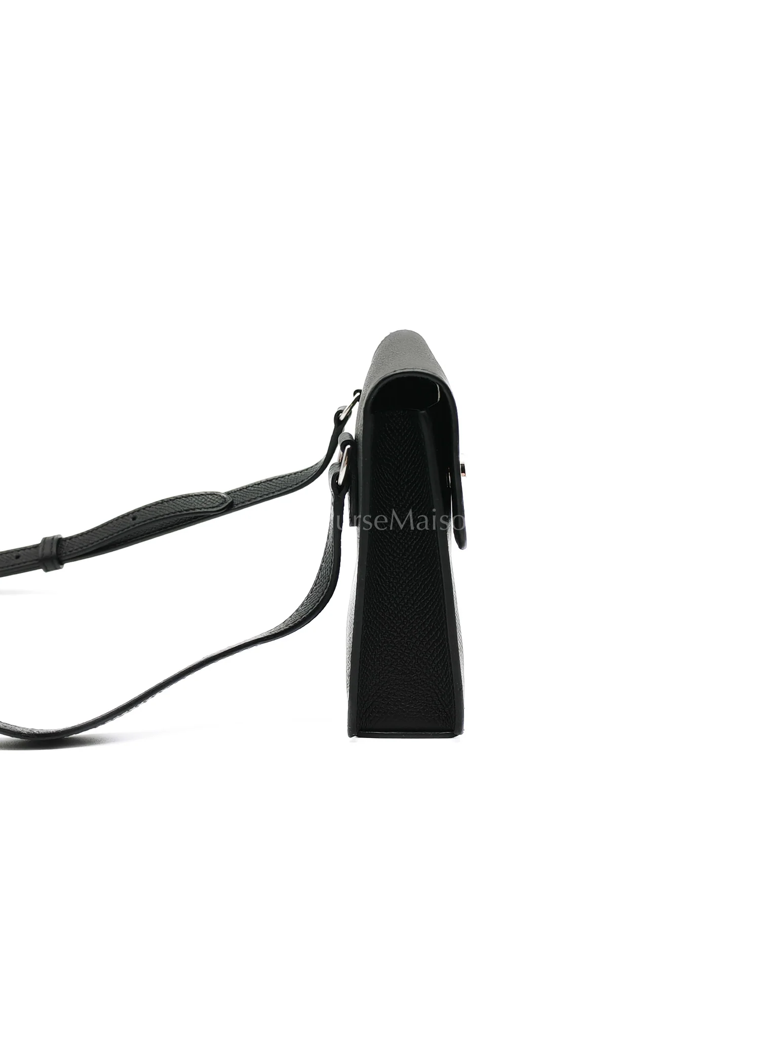 Hermes Snap Wallet in Noir/Black Epsom Leather Palladium Hardware Stamp K(2025) - Image 5