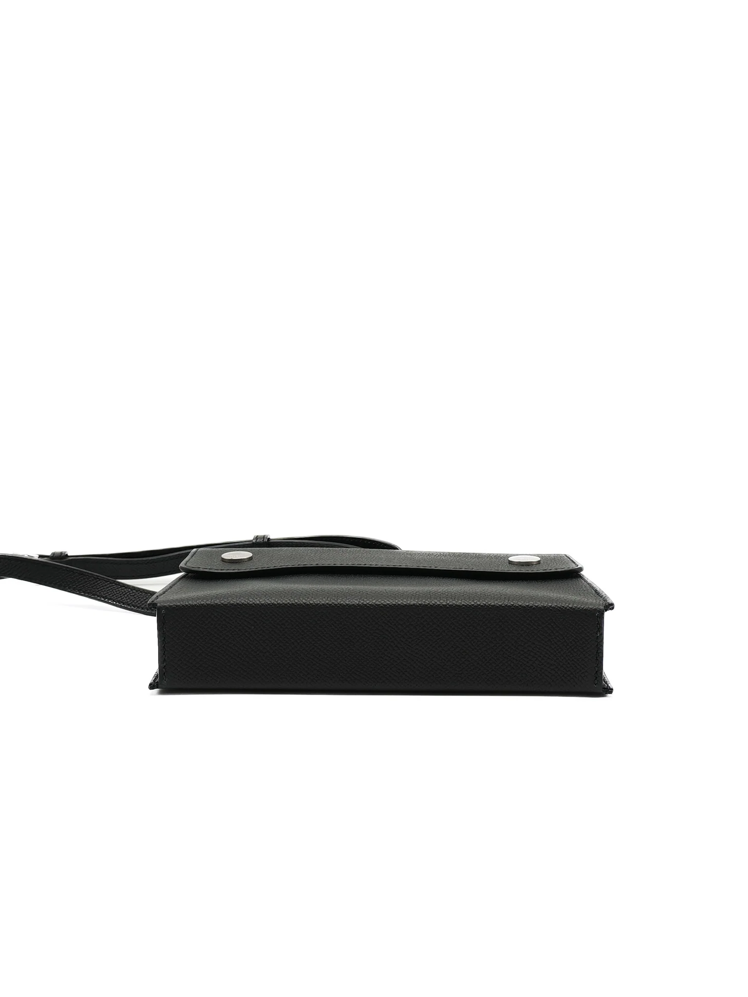 Hermes Snap Wallet in Noir/Black Epsom Leather Palladium Hardware Stamp K(2025) - Image 7