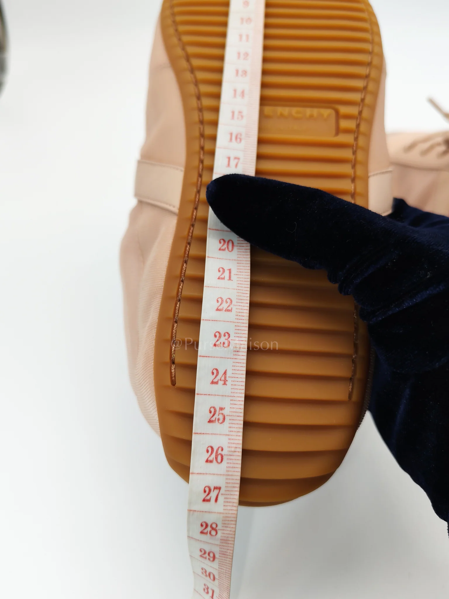 Givenchy Polyamide Low Top Canvas Sneakers Pink 38.5EU (24cm) - Image 12