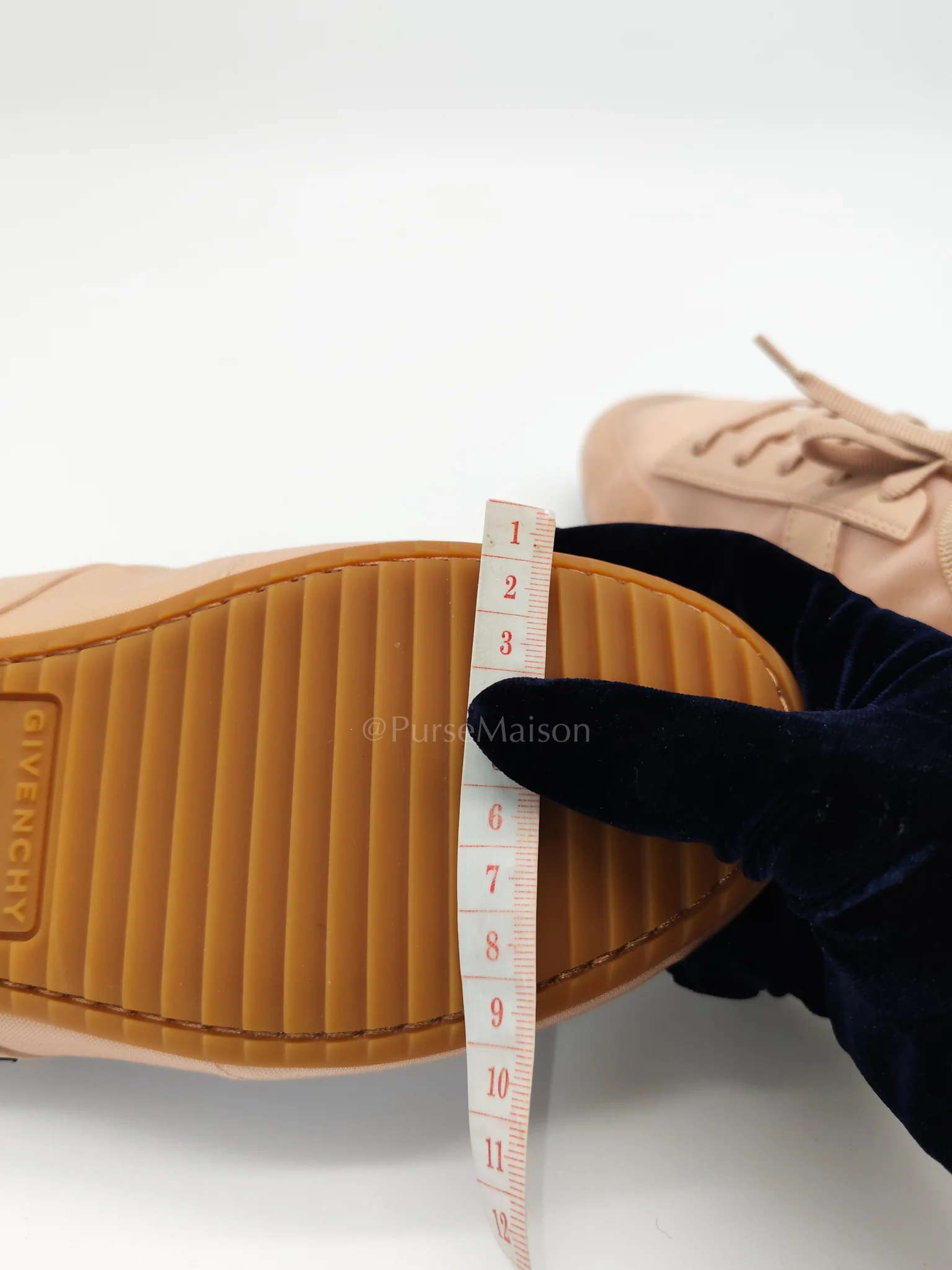 Givenchy Polyamide Low Top Canvas Sneakers Pink 38.5EU (24cm) - Image 13