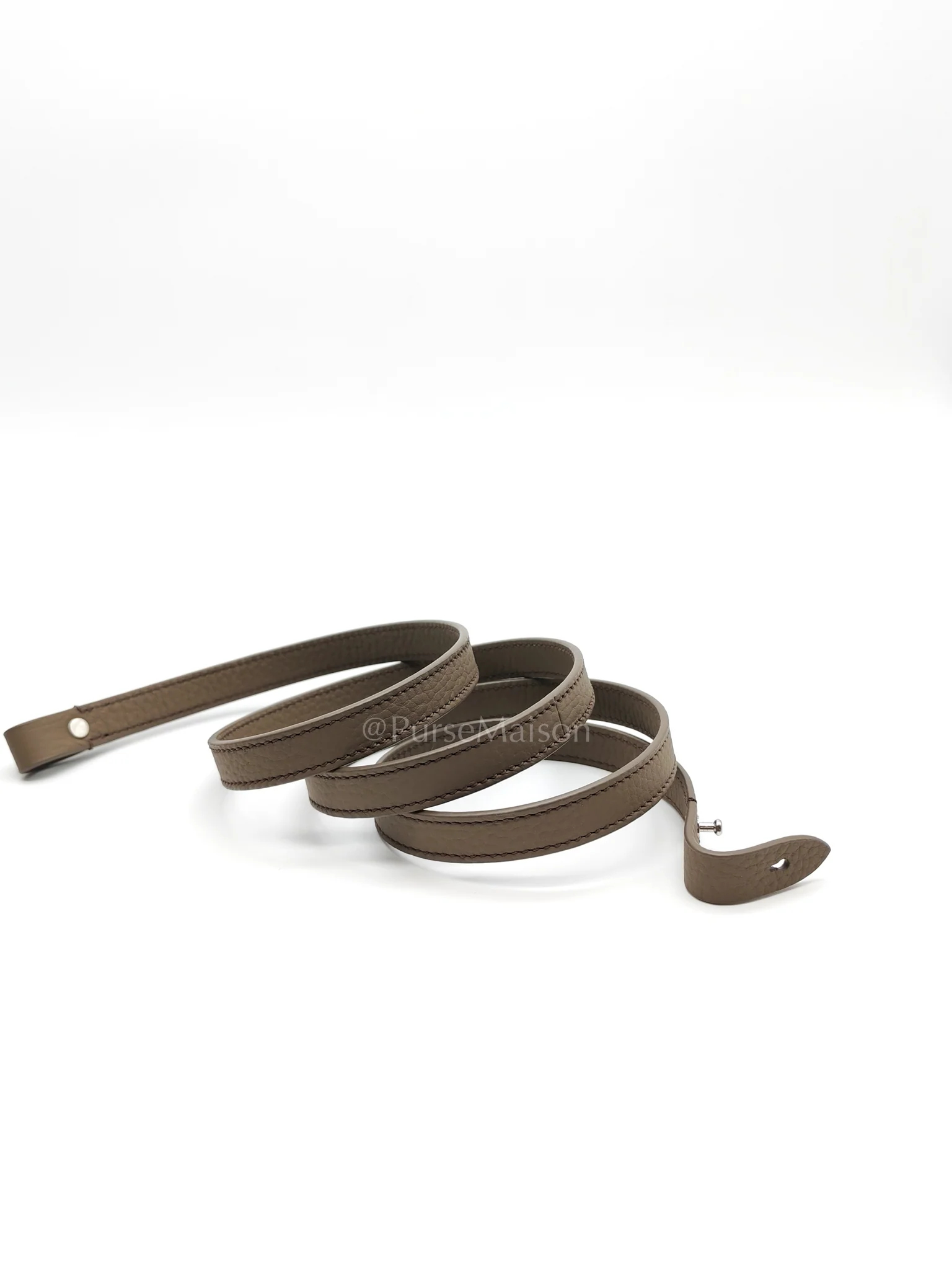 The Row Soft Marguax 12 Matte Smoke Toupe Calfskin Leather - Image 22