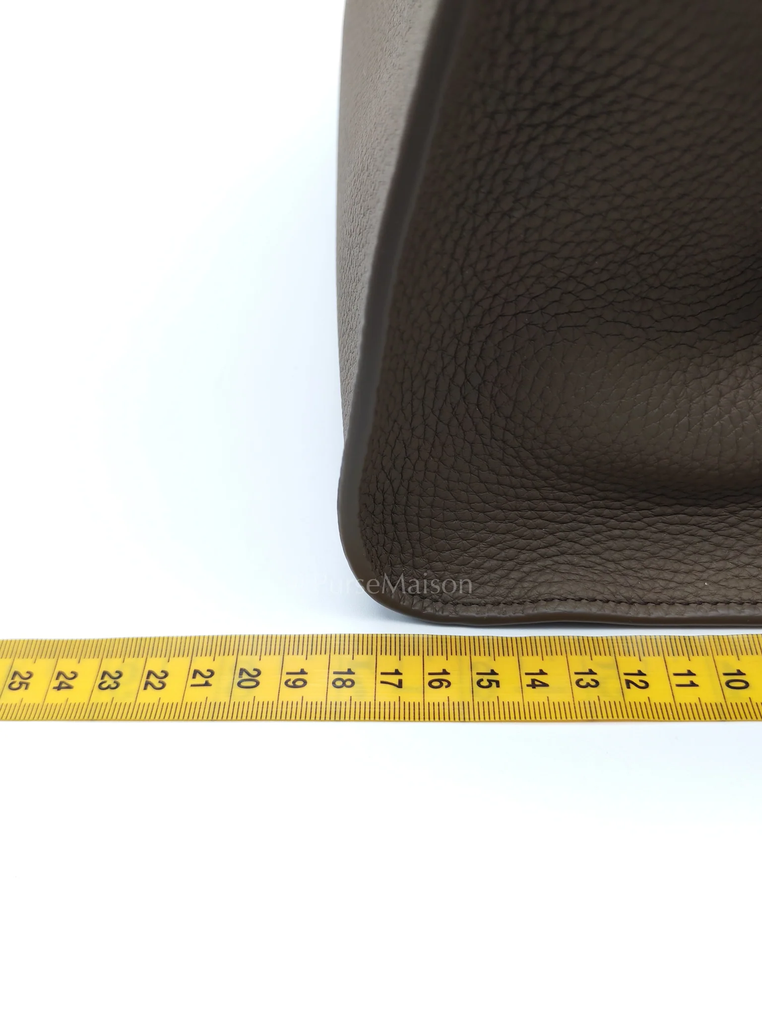 The Row Soft Marguax 12 Matte Smoke Toupe Calfskin Leather - Image 25