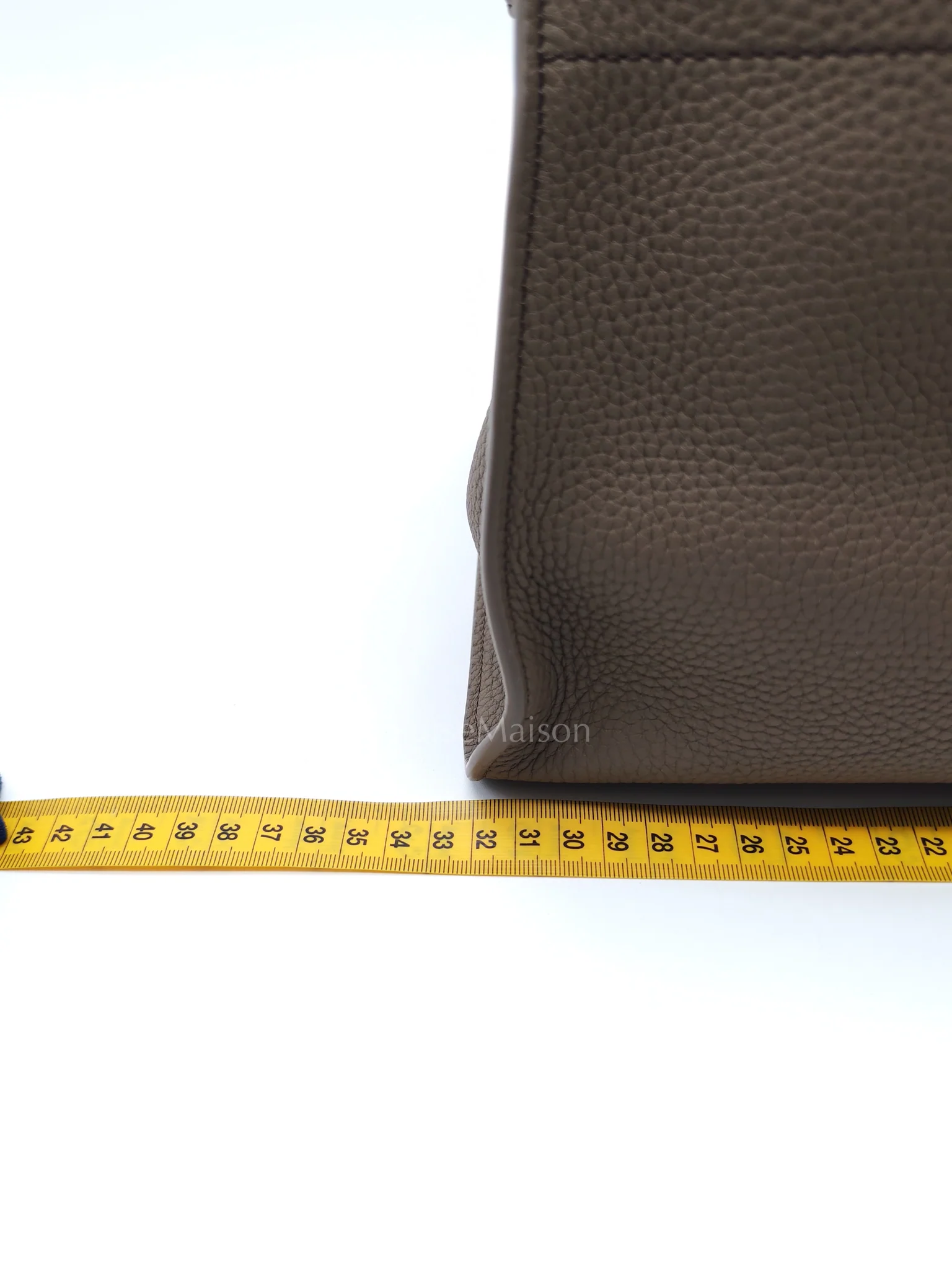 The Row Soft Marguax 12 Matte Smoke Toupe Calfskin Leather - Image 26