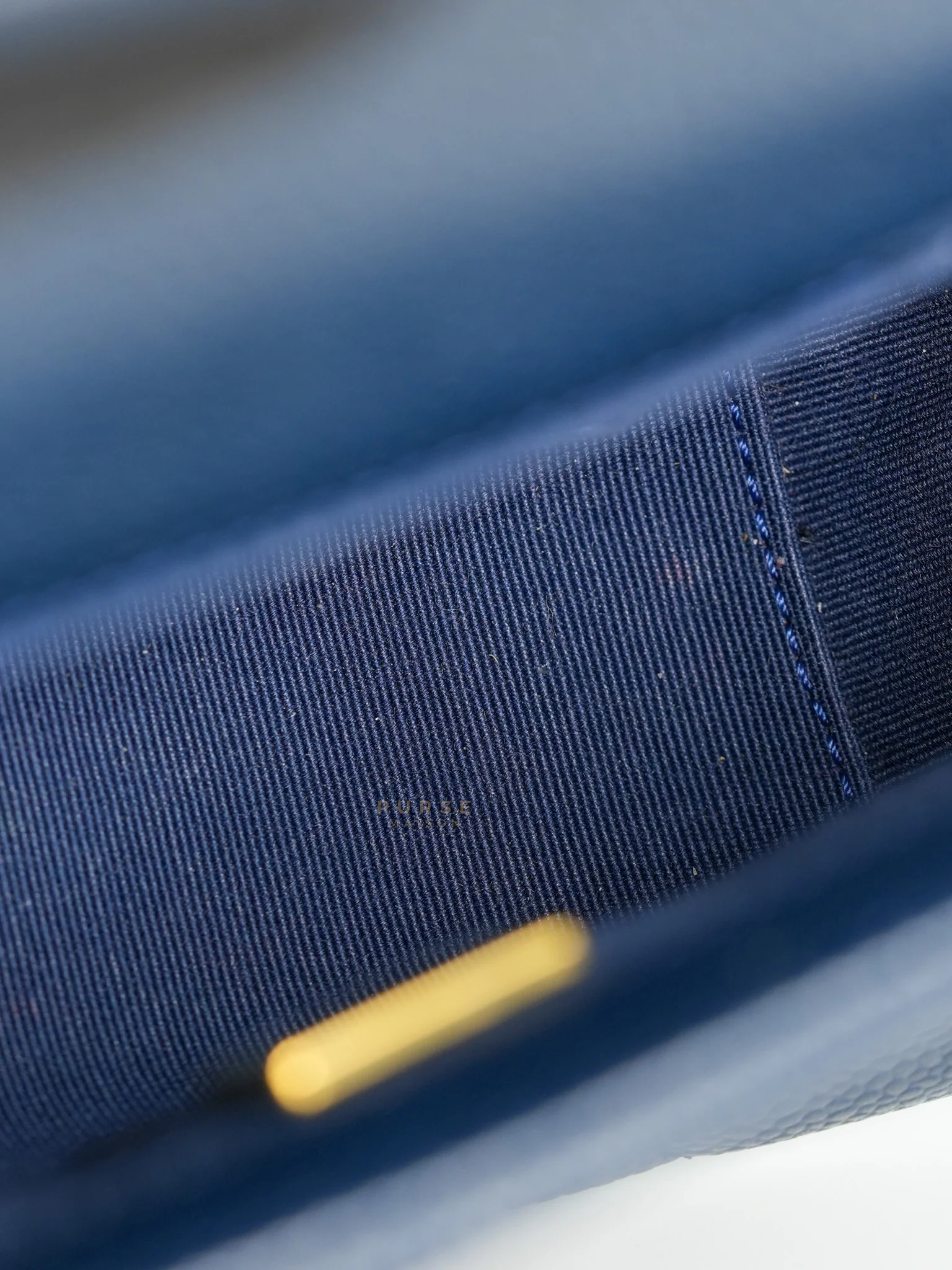 Chanel Chain Soul Flap in Navy Blue Caviar Leather and Aged Gold Hardware (Microchip) - Image 20