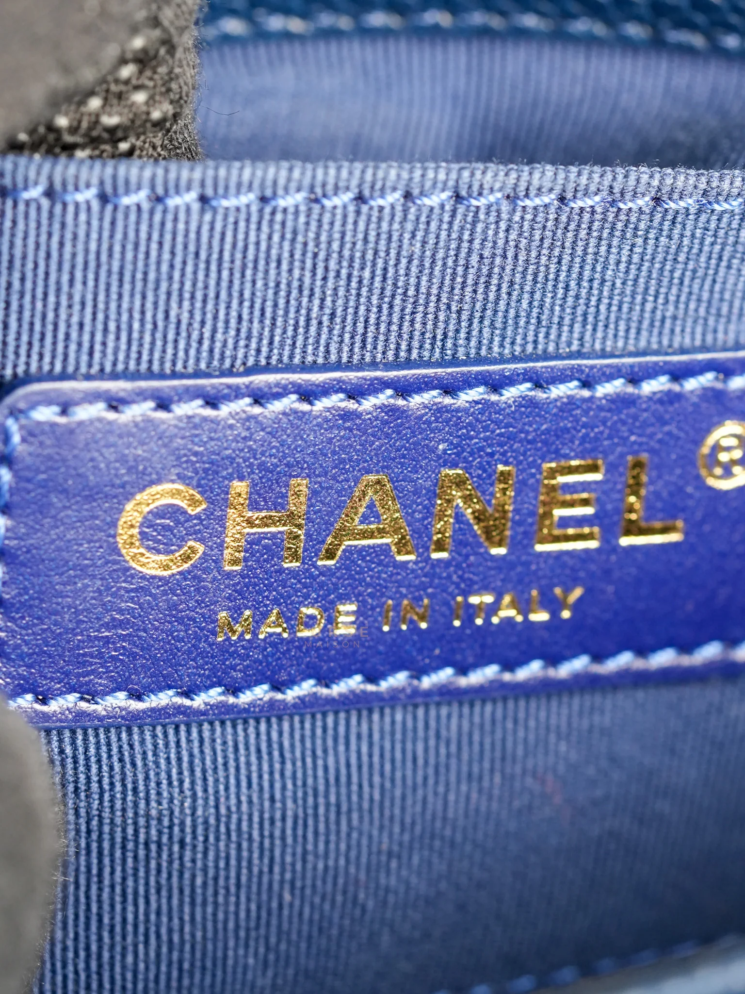 Chanel Chain Soul Flap in Navy Blue Caviar Leather and Aged Gold Hardware (Microchip) - Image 21