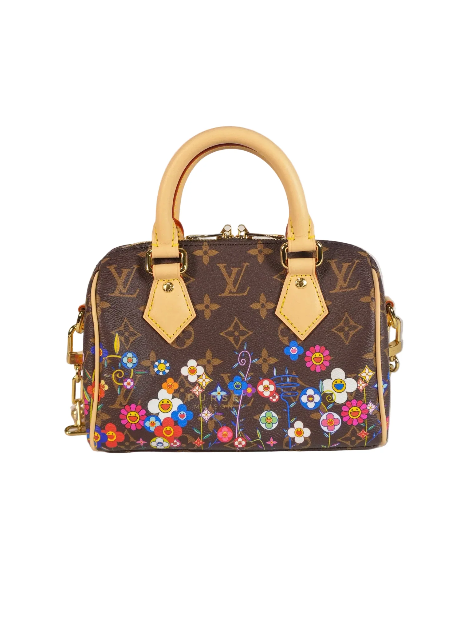 Louis Vuitton Speedy Bandouliere 20 x Murakami in TM Monogram Canvas(Microchip) - Image 4