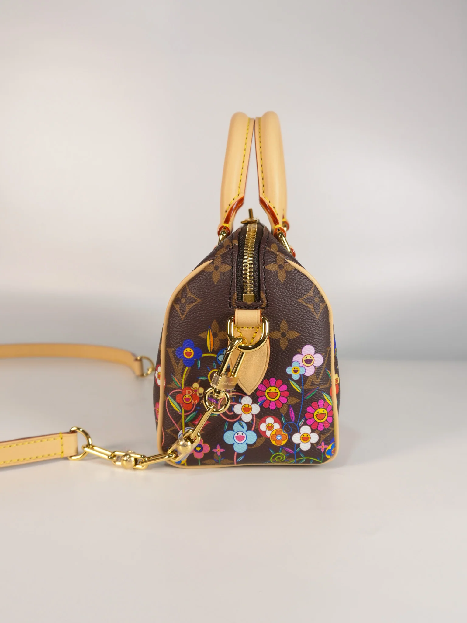 Louis Vuitton Speedy Bandouliere 20 x Murakami in TM Monogram Canvas(Microchip) - Image 5