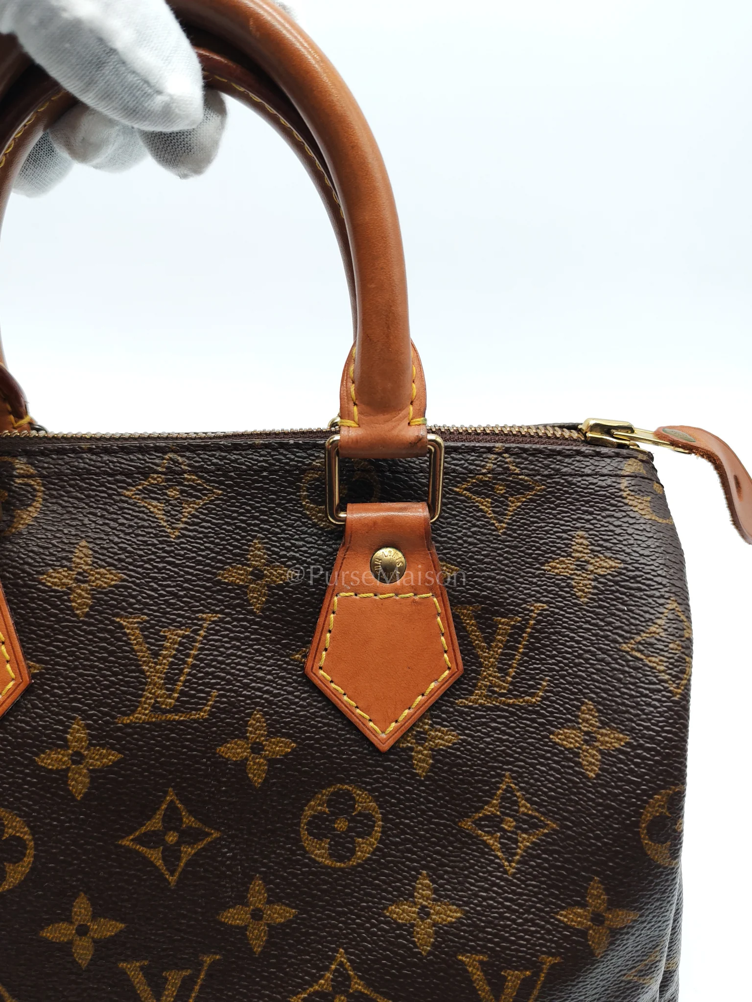 Louis Vuitton Speedy 25 Vintage in Monogram Canvas Handbag (Date Code: SP0926) - Image 20