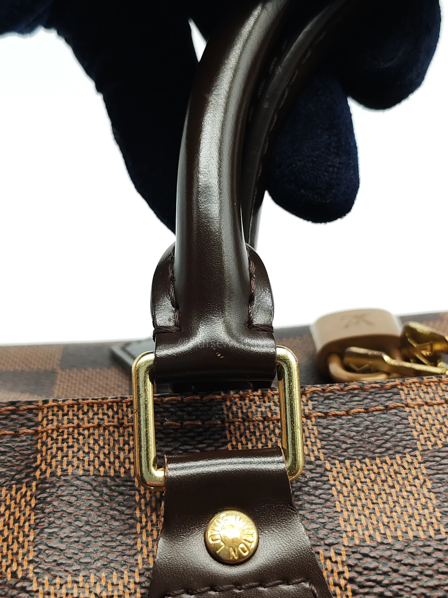 Louis Vuitton Speedy 30 Bandoullier in Damier Ebene Canvas & Gold Hardware (Datecode: CT0134) - Image 20