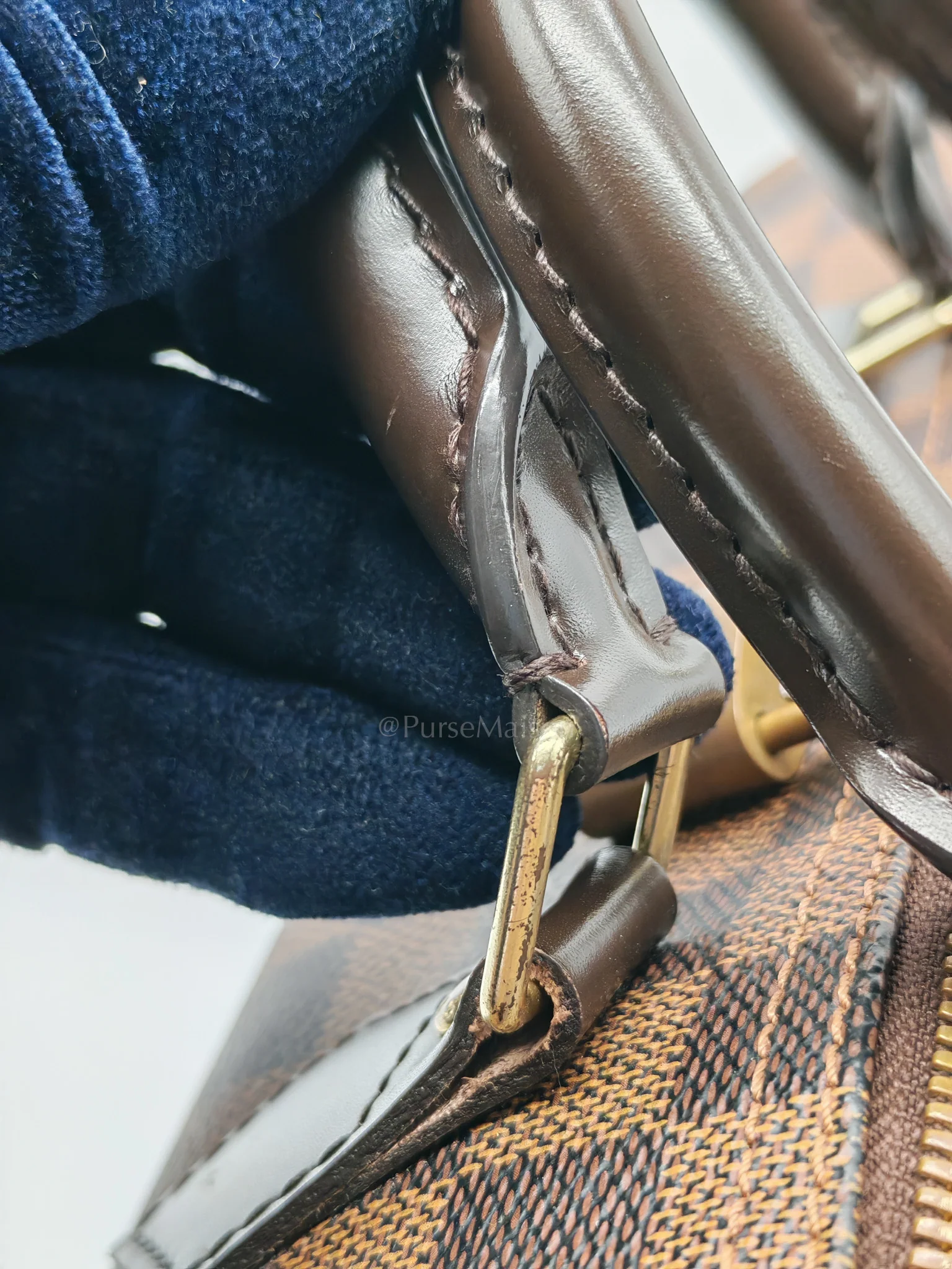 Louis Vuitton Speedy 30 Bandoullier in Damier Ebene Canvas & Gold Hardware (Datecode: CT0134) - Image 25