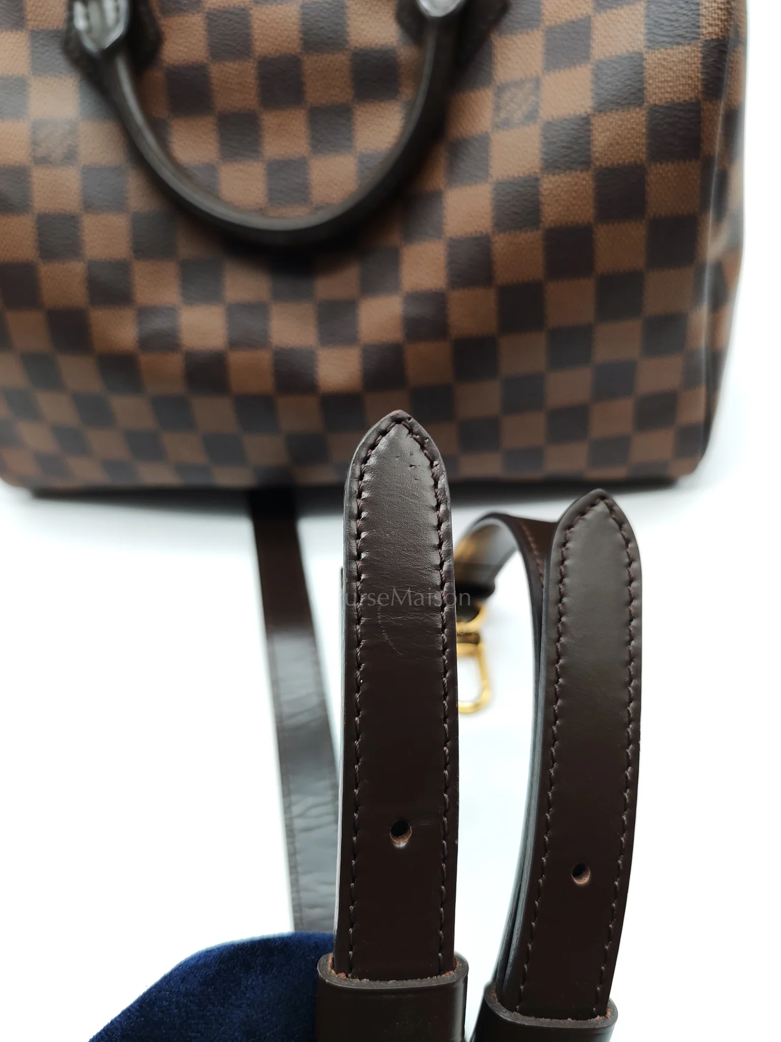Louis Vuitton Speedy 30 Bandoullier in Damier Ebene Canvas & Gold Hardware (Datecode: CT0134) - Image 49