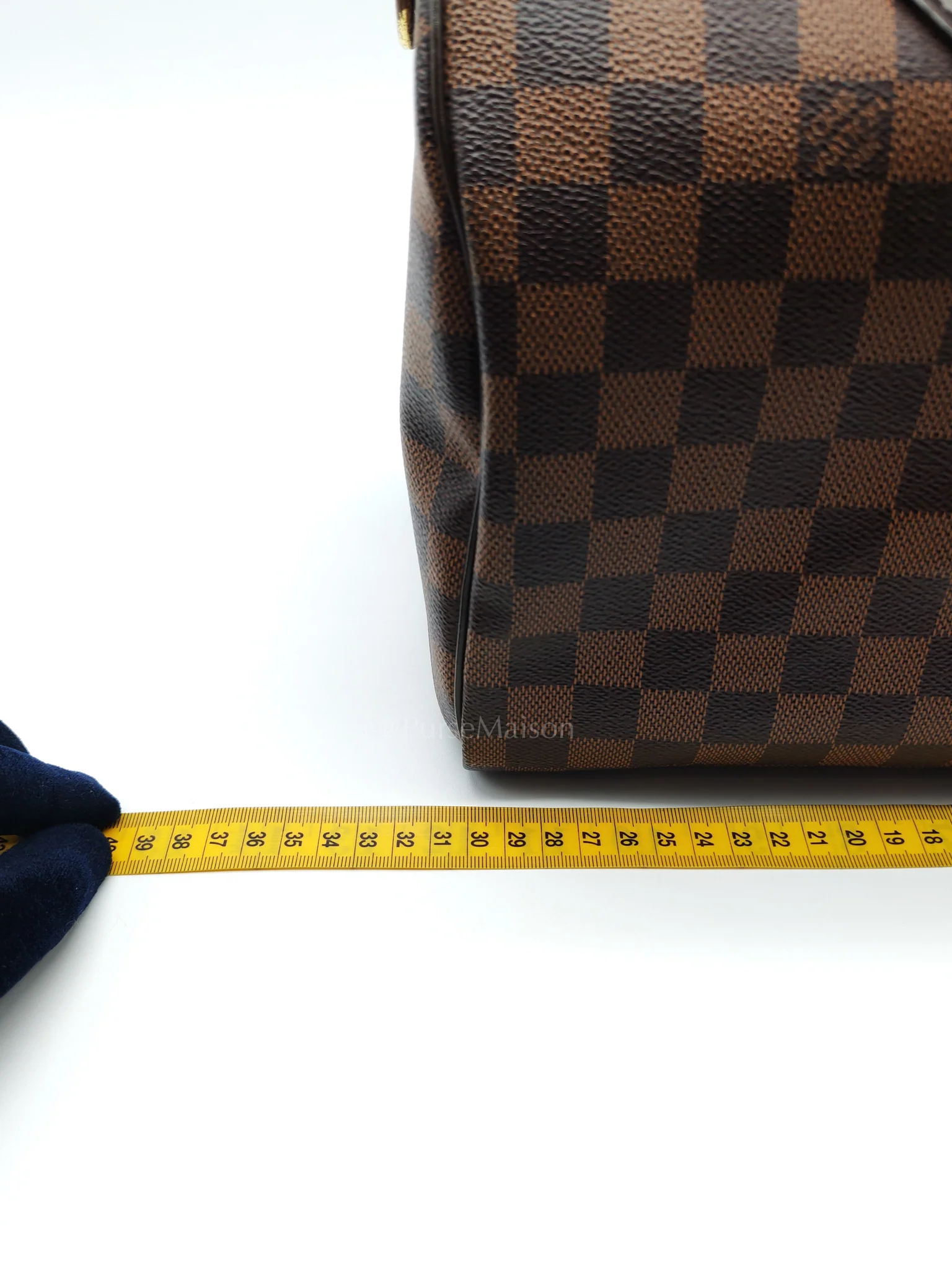 Louis Vuitton Speedy 30 Bandoullier in Damier Ebene Canvas & Gold Hardware (Datecode: CT0134) - Image 53