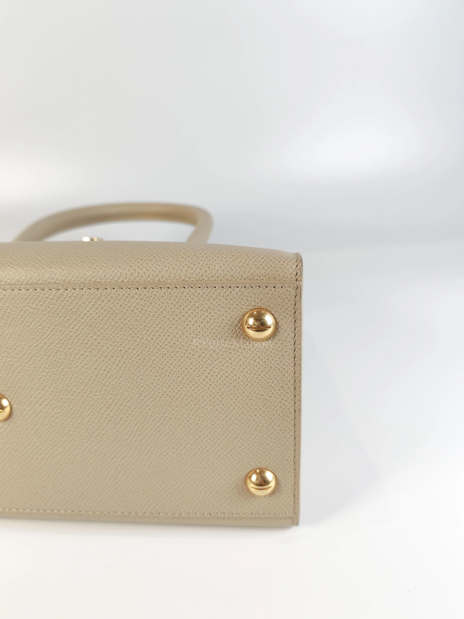 Christian Dior St Honoré Tote Bag Medium in Beige Grained Calfskin - Image 11