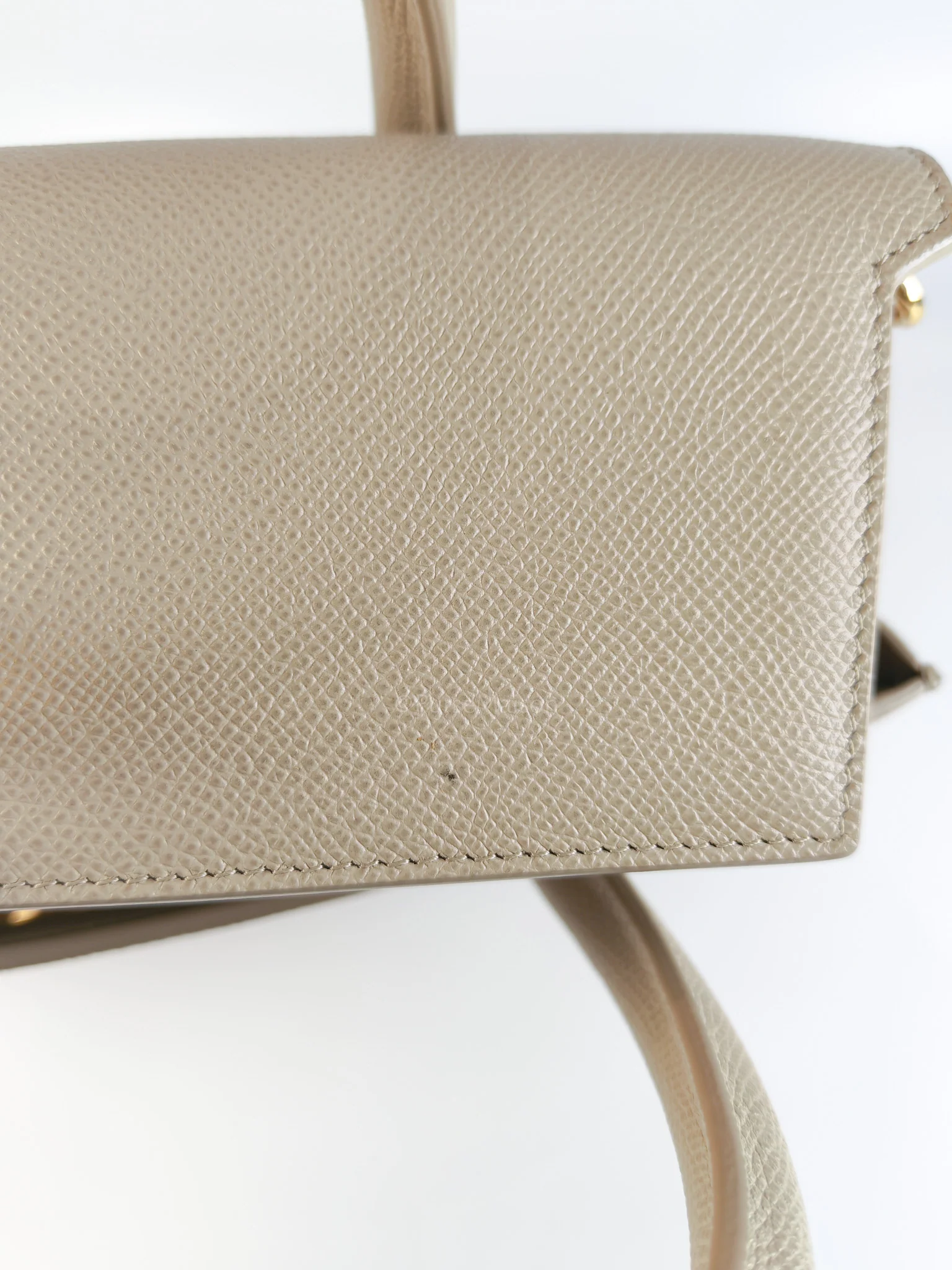 Christian Dior St Honoré Tote Bag Medium in Beige Grained Calfskin - Image 20