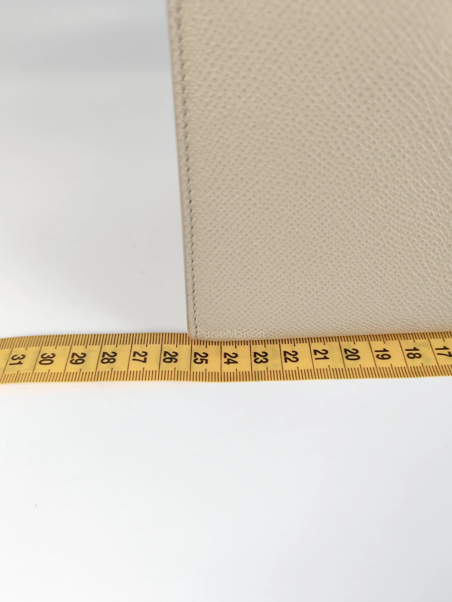 Christian Dior St Honoré Tote Bag Medium in Beige Grained Calfskin - Image 37
