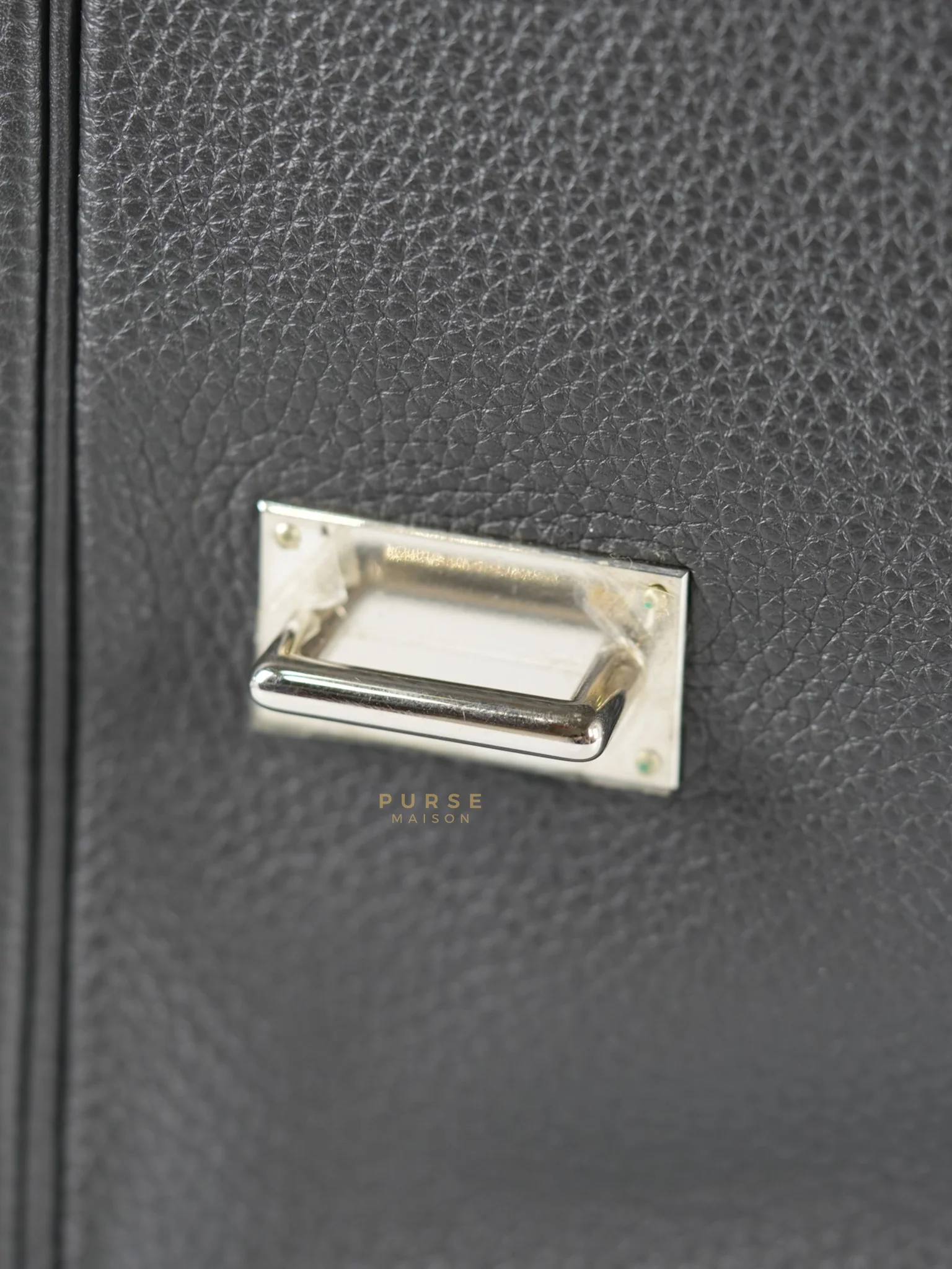 Hermes Steve Messenger 35 in Noir & Etoupe Clemence Leather Palladium Hardware Stamp X(2016) - Image 31