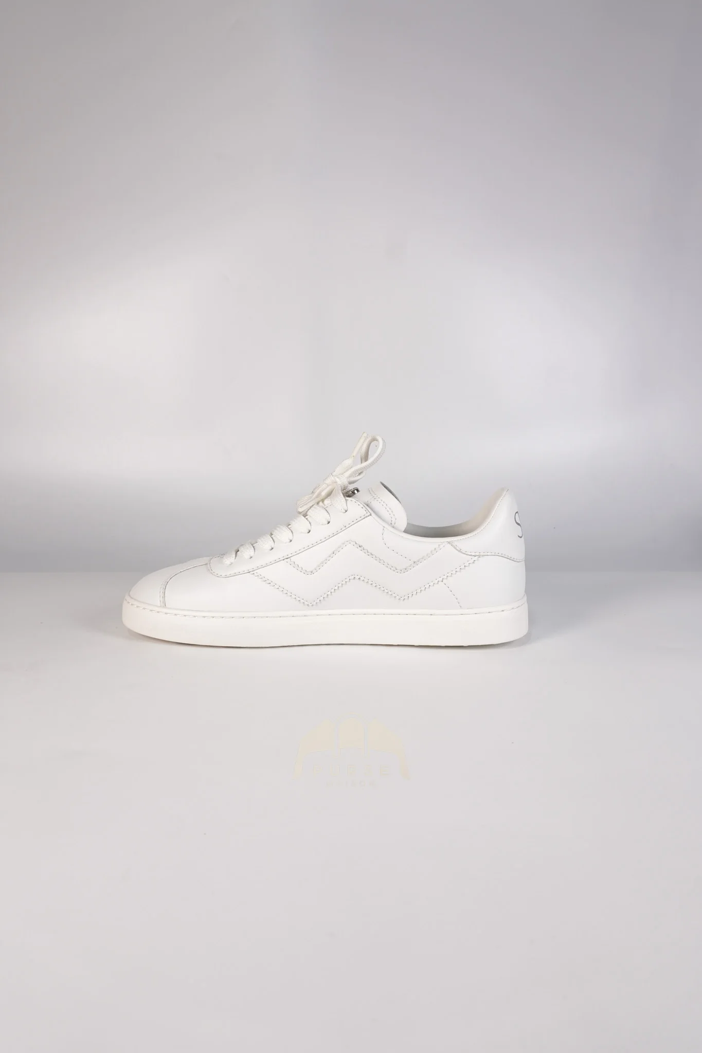 Stuart Weitzman Leather White Sneakers 36.5 EU(23.3 cm) - Image 9