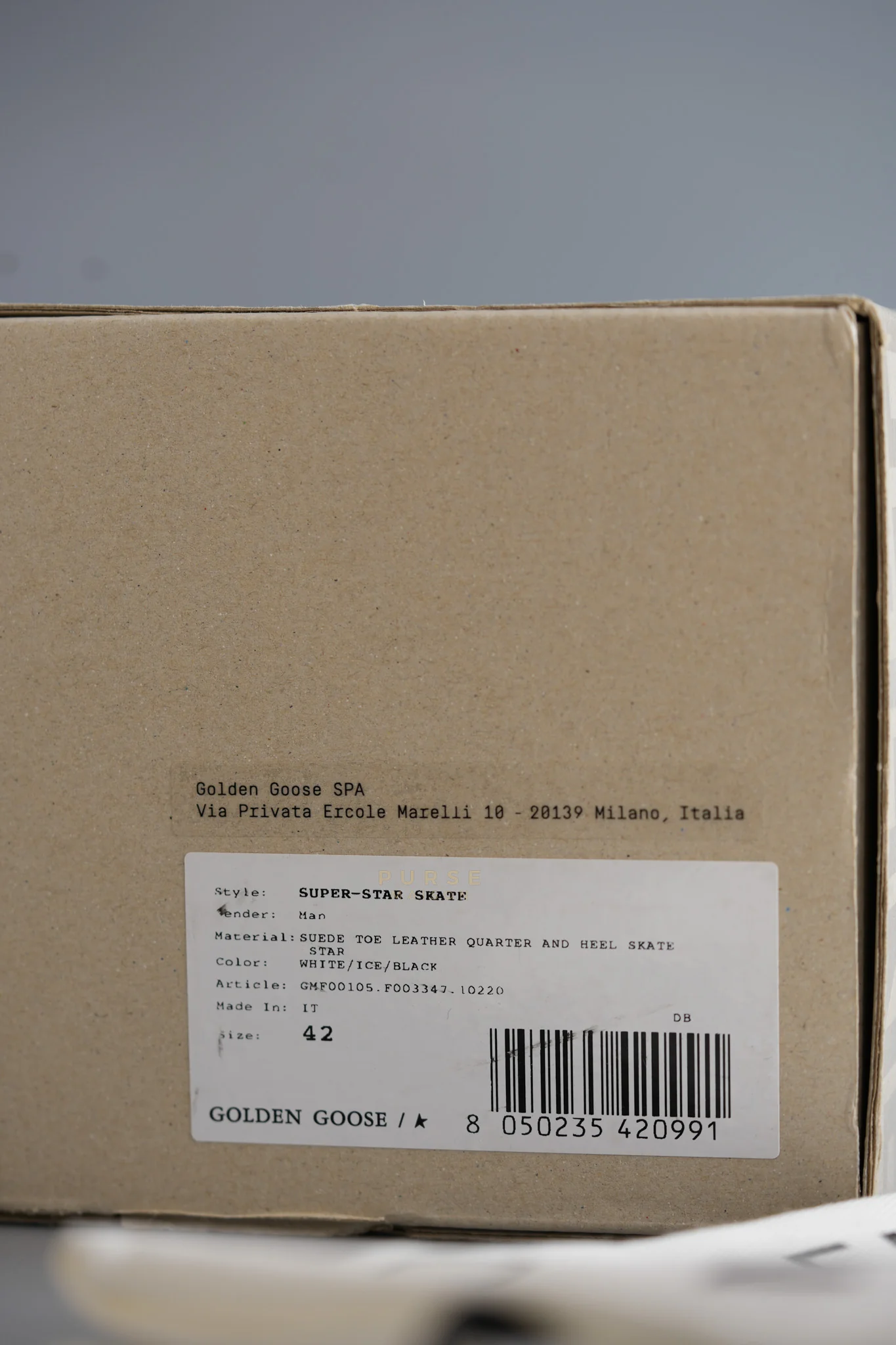 Golden Goose Superstar Skate White Ice Black 42 EU (26.5 cm) - Image 17