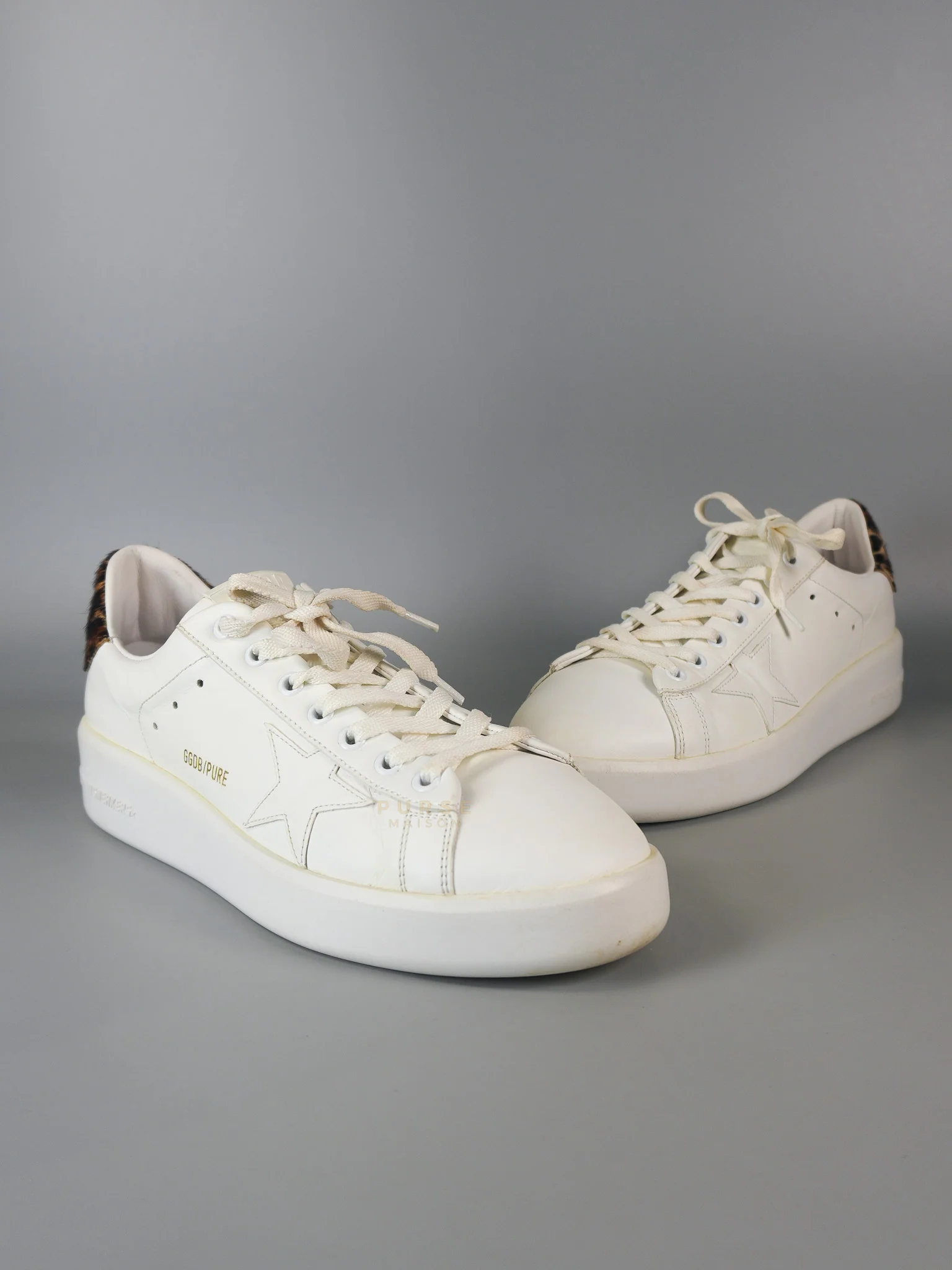Golden Goose Pure Star Calfskin Hair Chunky Sneakers in Size 41 EU (26 cm)