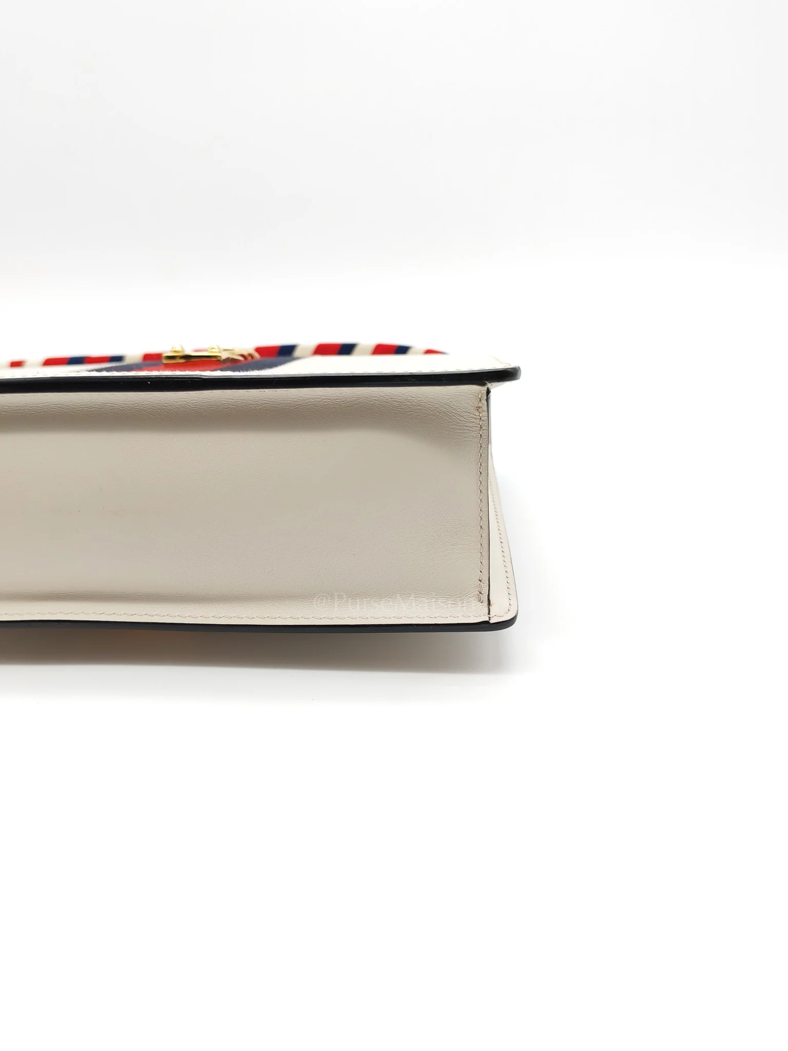 Gucci Sylvie Shoulder Bag in Off White Smooth Calfskin Leather - Image 16