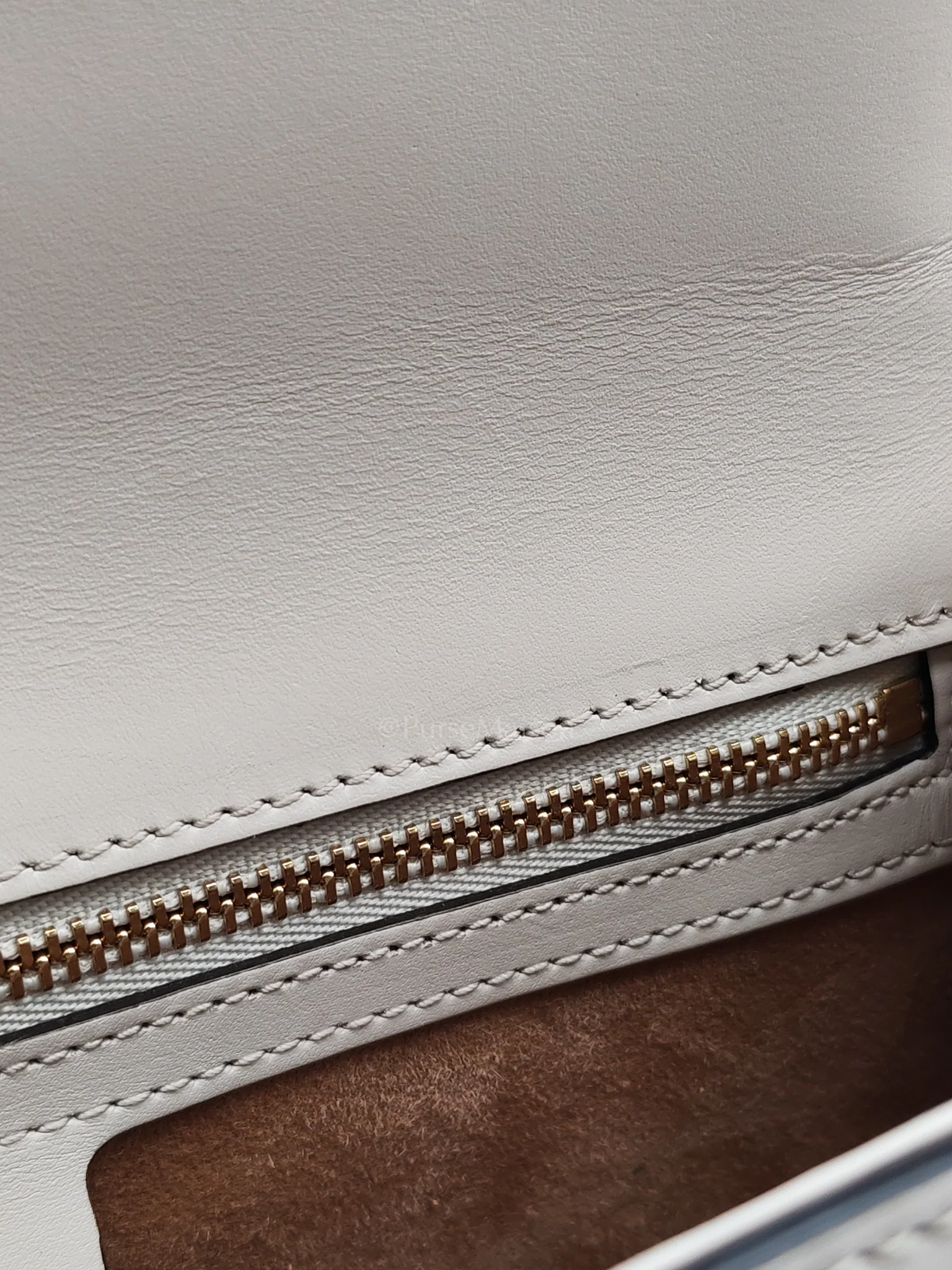 Gucci Sylvie Shoulder Bag in Off White Smooth Calfskin Leather - Image 28