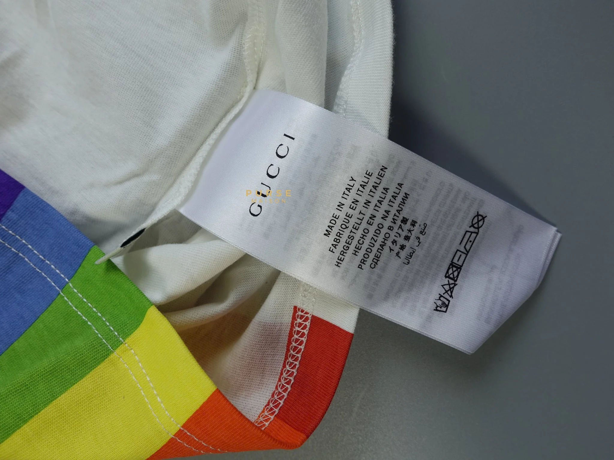 Gucci Rainbow UFO Ringer Tee Shirt - Image 5