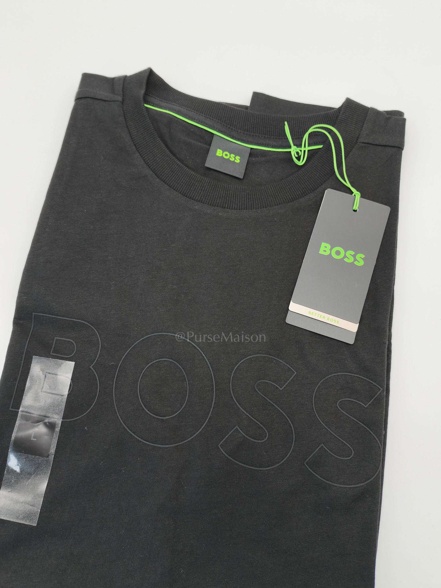Hugo Boss Jersey Cotton T-Shirt in Black for Men Size L - Image 3