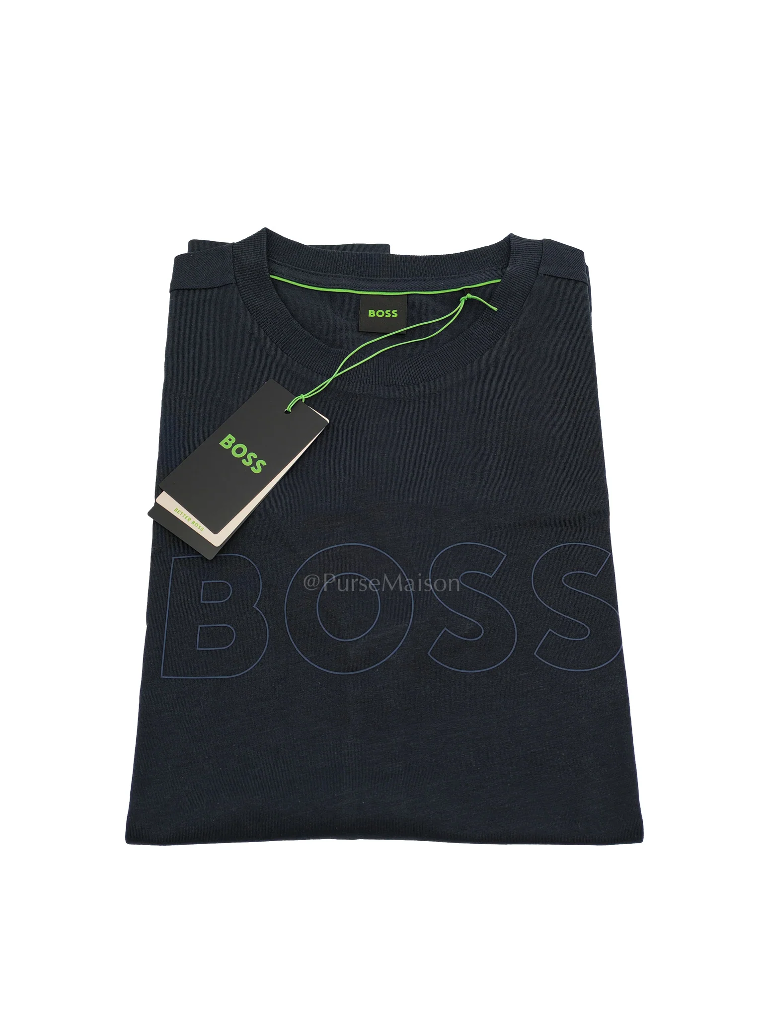 Hugo Boss Jersey Cotton T-Shirt in Navy Blue for Men Size L