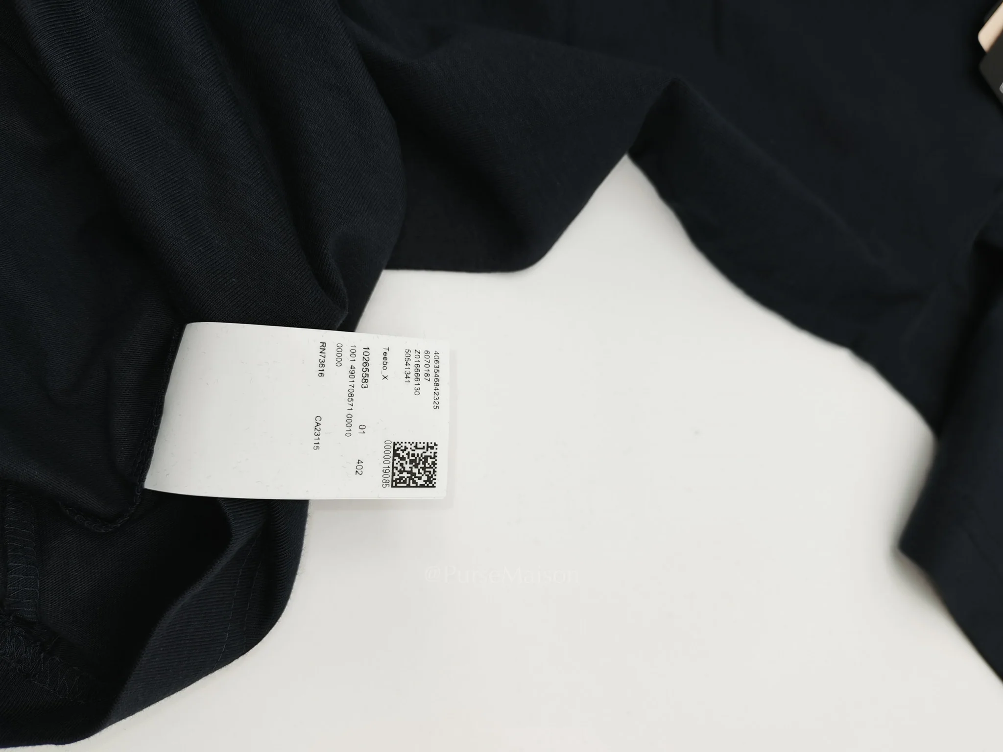 Hugo Boss Jersey Cotton T-Shirt in Navy Blue for Men Size L - Image 8