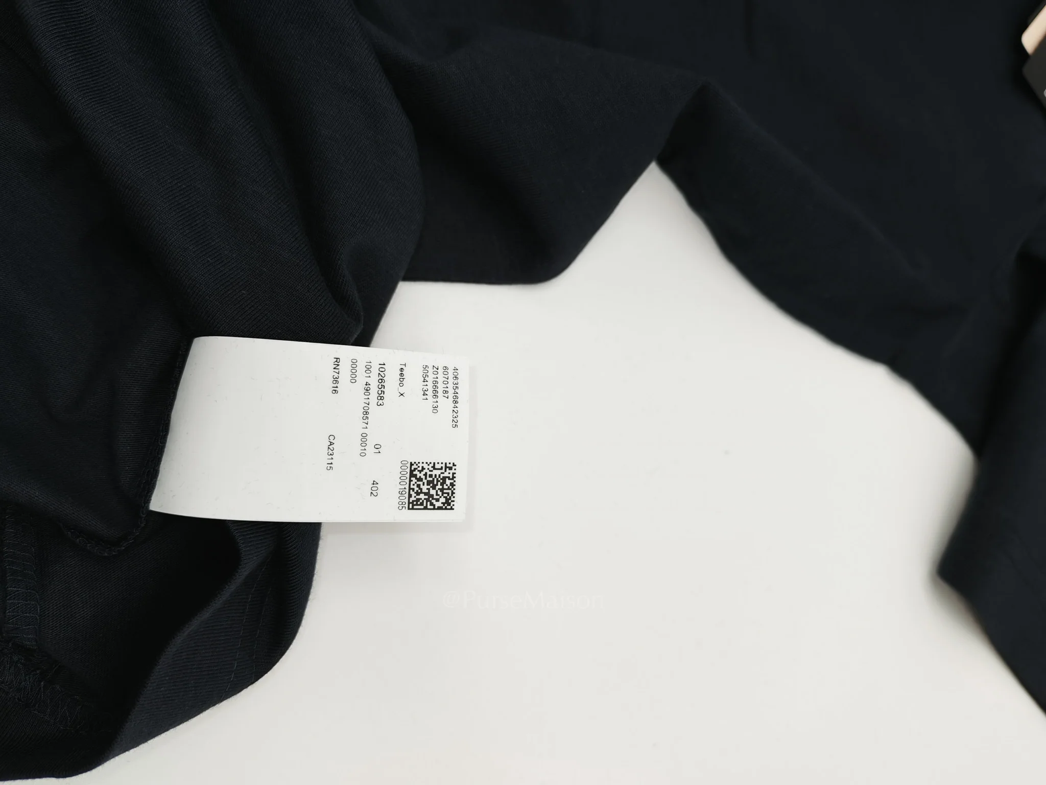 Hugo Boss Jersey Cotton T-Shirt in Dark Blue for Men Size L - Image 7