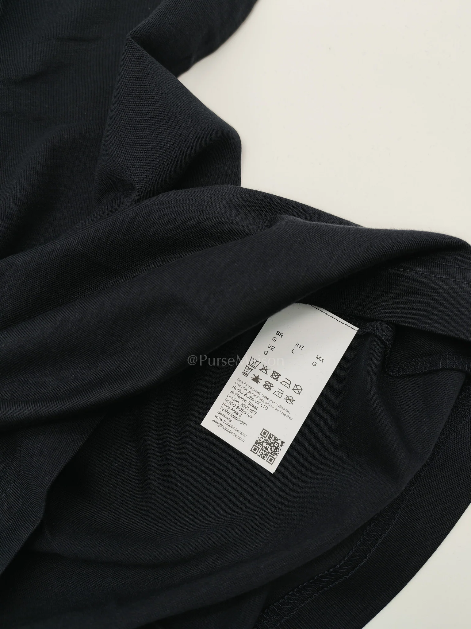 Hugo Boss Jersey Cotton T-Shirt in Dark Blue for Men Size L - Image 8