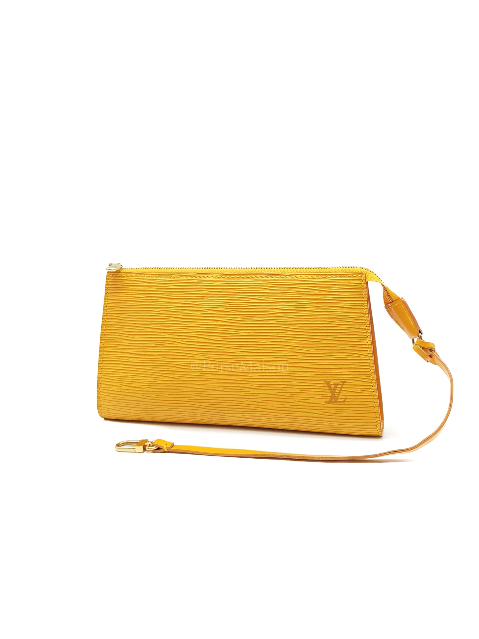 Louis Vuitton Tassil Pochette Accessoires in Yellow Epi Leather & Gold Hardware (Datecode: CA0968) - Image 3