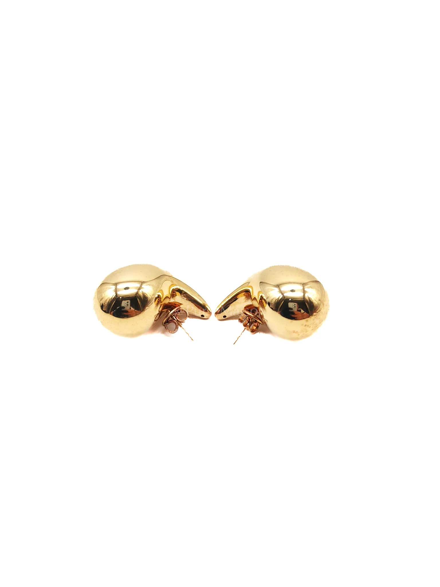 Bottega Veneta Tear Drop Earrings Gold - Image 2