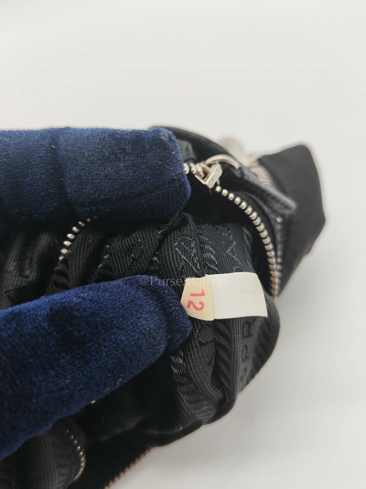 Prada Tessuto Shoulder Bag in Black Nylon Canvas & Silver Hardware - Image 29
