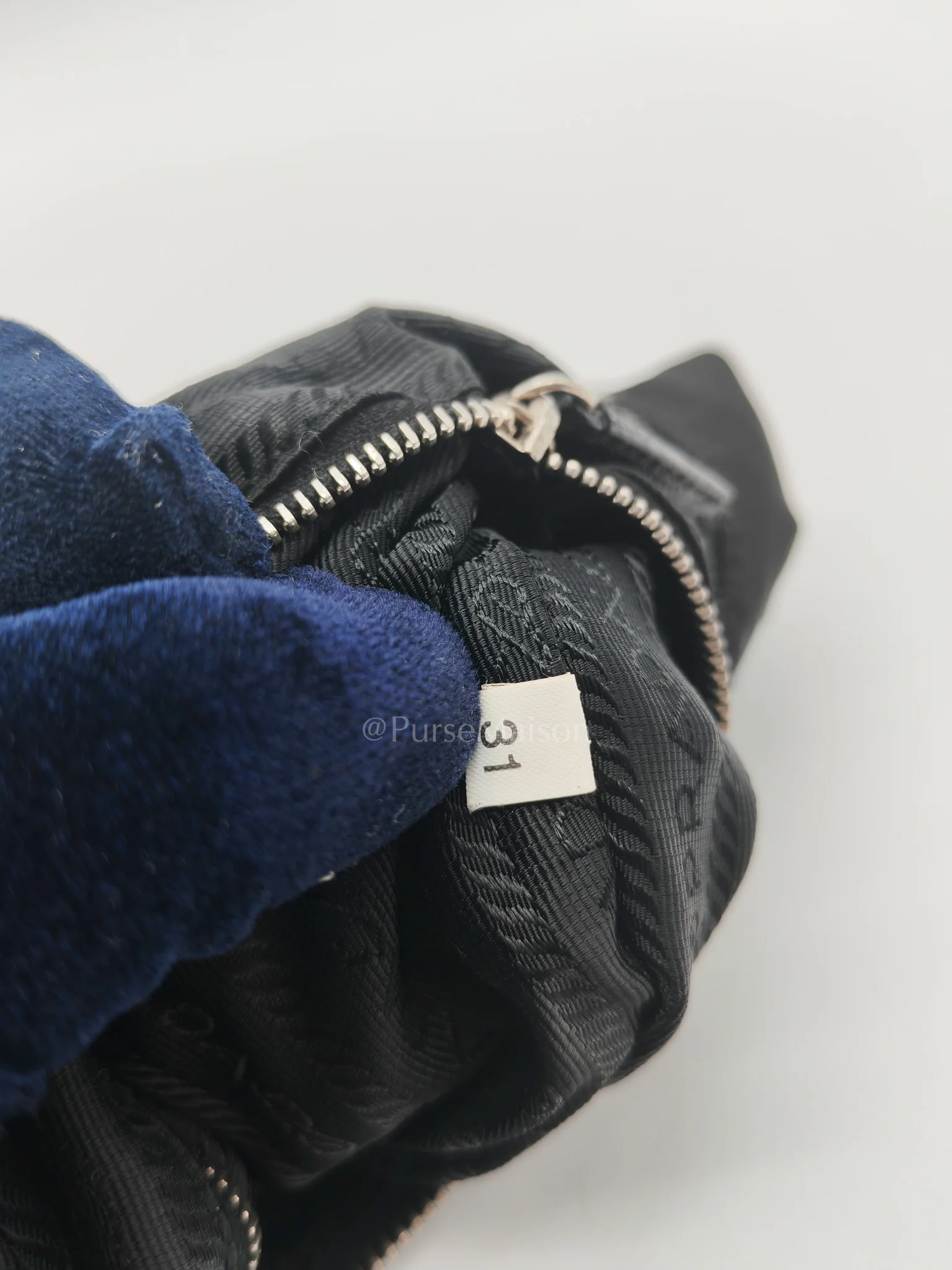 Prada Tessuto Shoulder Bag in Black Nylon Canvas & Silver Hardware - Image 30