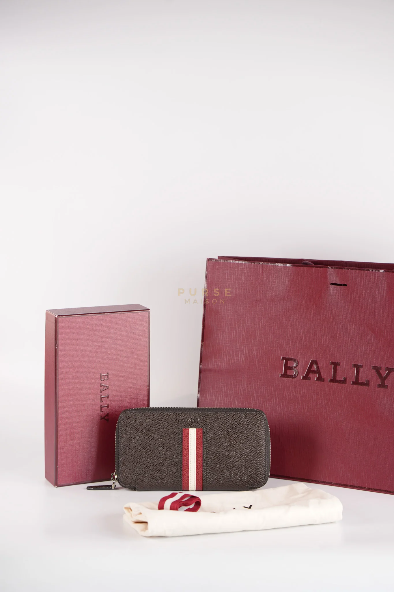 Bally Tirk Mens Coffee Travel Long Wallet - Image 21