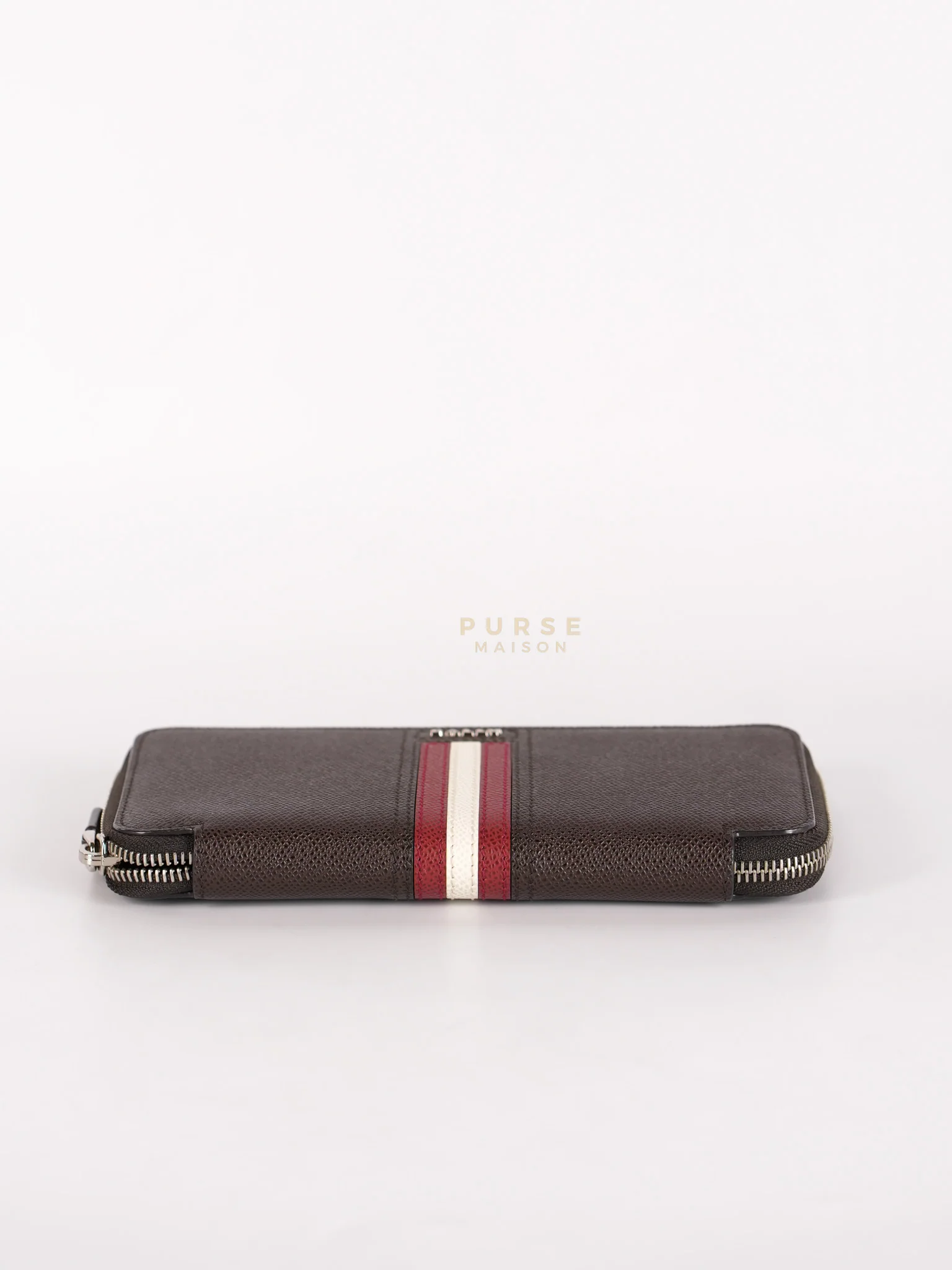 Bally Tirk Mens Coffee Travel Long Wallet - Image 7