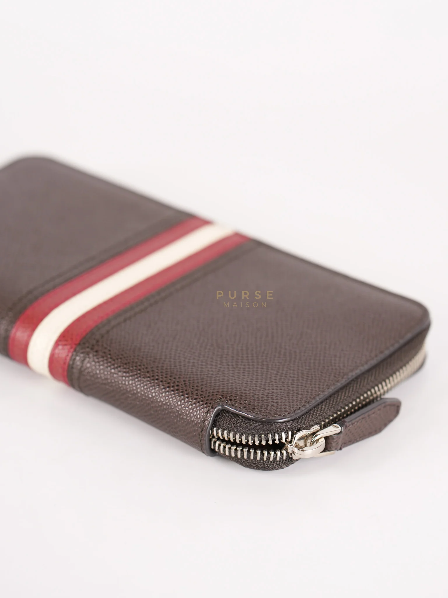 Bally Tirk Mens Coffee Travel Long Wallet - Image 8