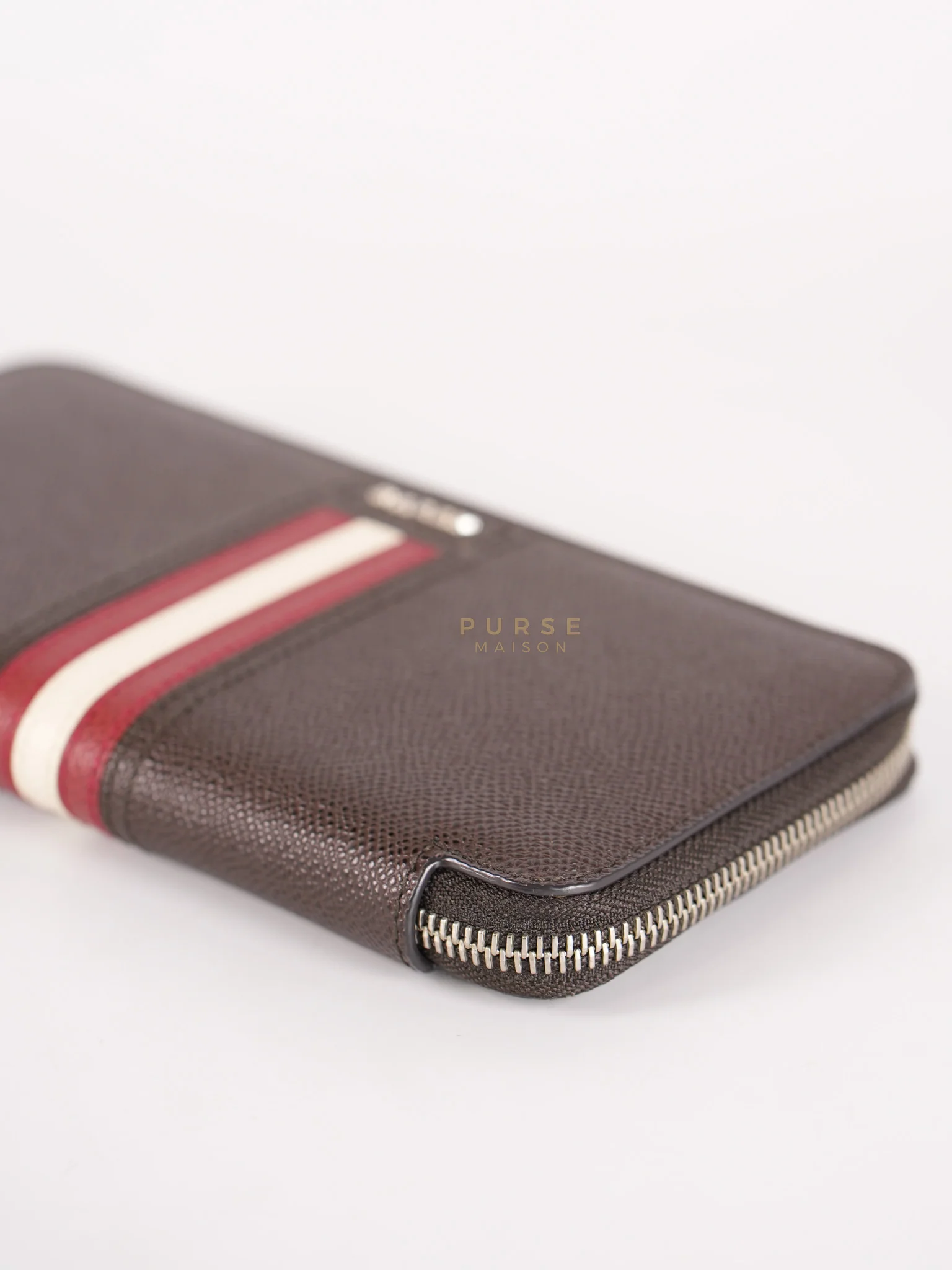 Bally Tirk Mens Coffee Travel Long Wallet - Image 9