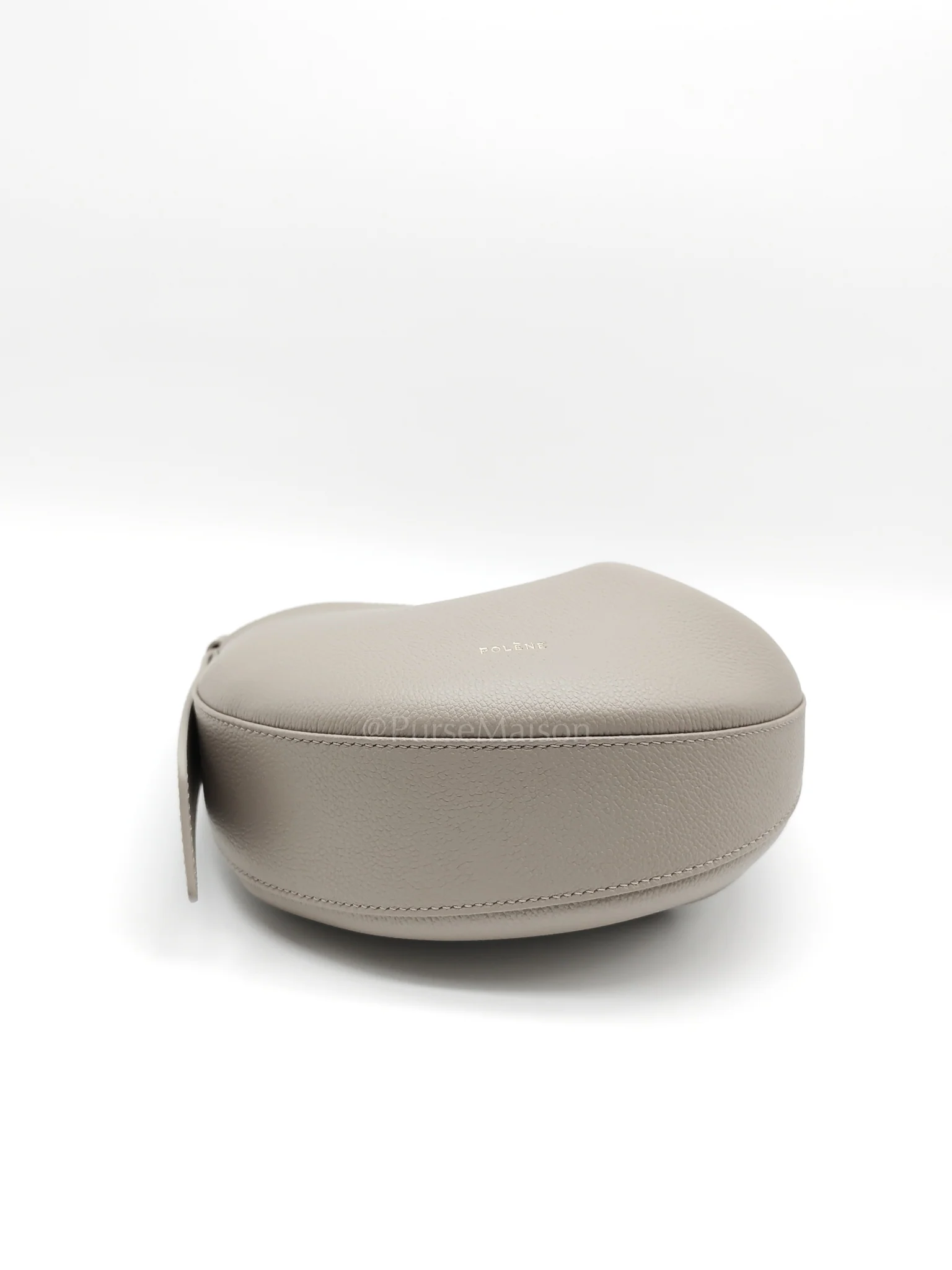Polene Tonca Taupe in Grained Calfskin Leather Crossbody Bag - Image 7