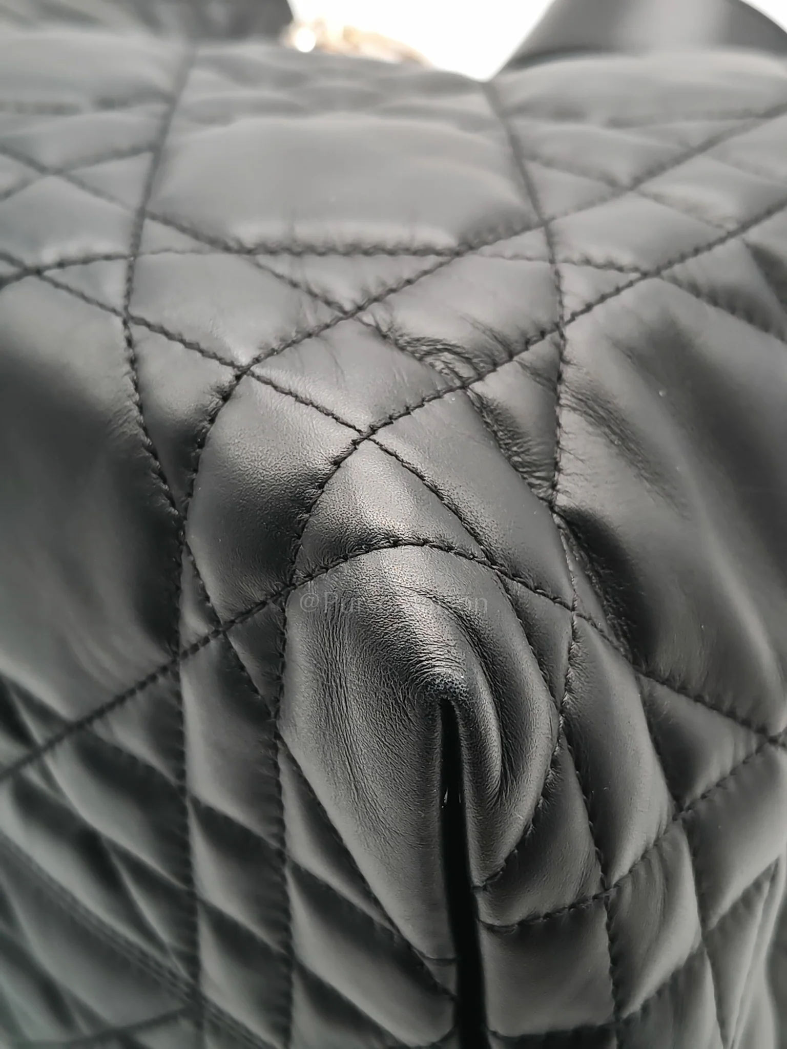 Christian Dior Toujours Medium in Black Lambskin Leather Hand Bag - Image 10