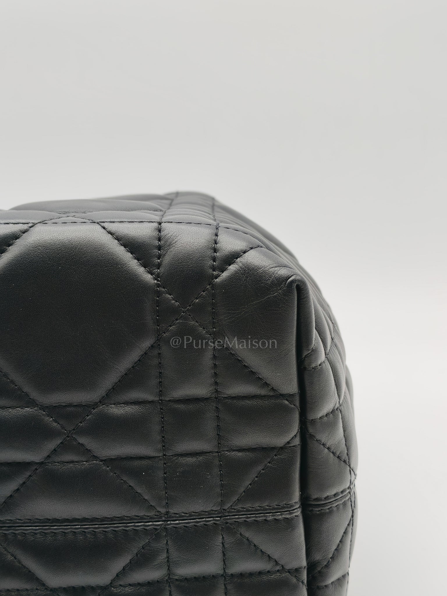 Christian Dior Toujours Medium in Black Lambskin Leather Hand Bag - Image 15