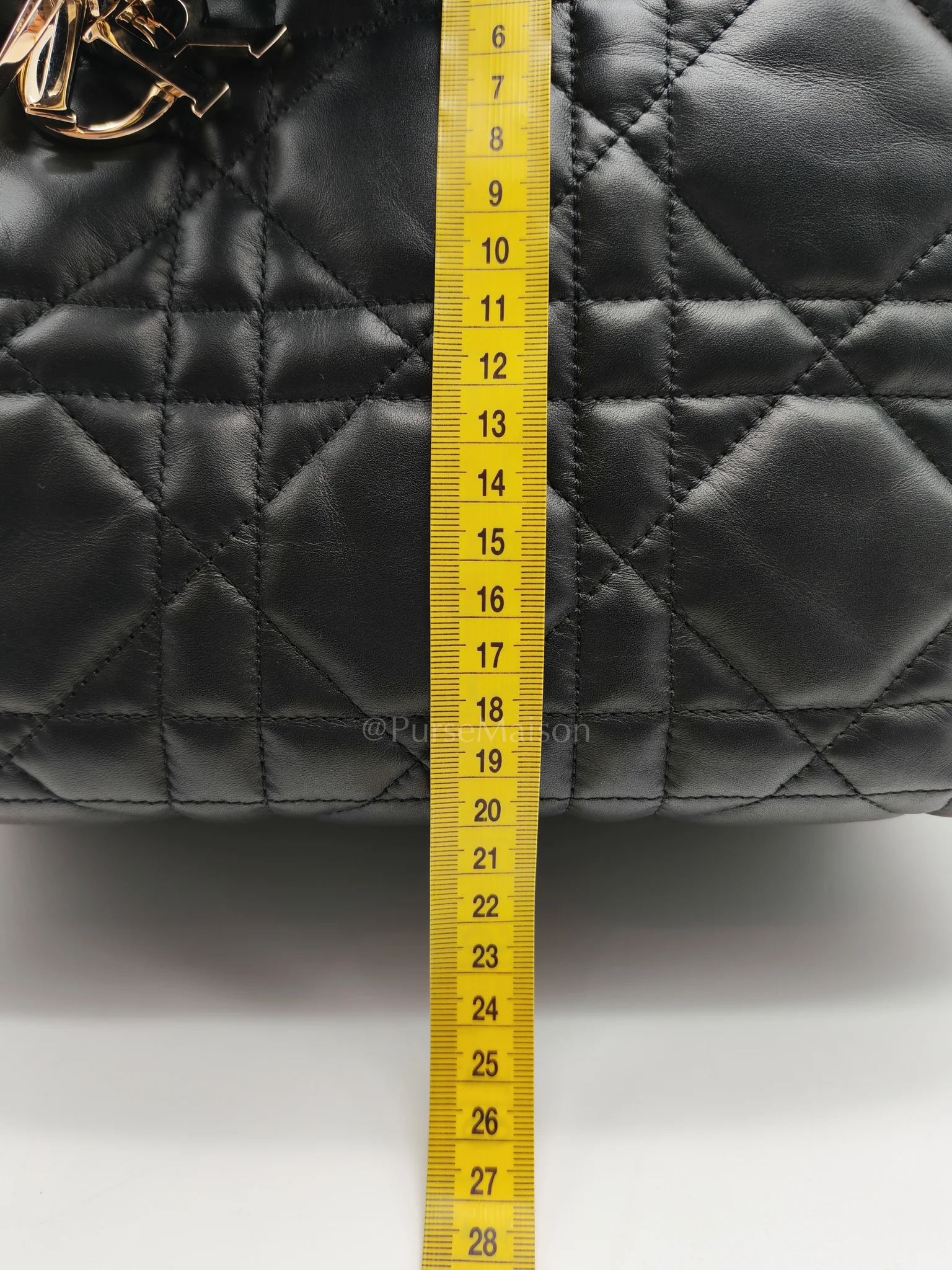 Christian Dior Toujours Medium in Black Lambskin Leather Hand Bag - Image 34