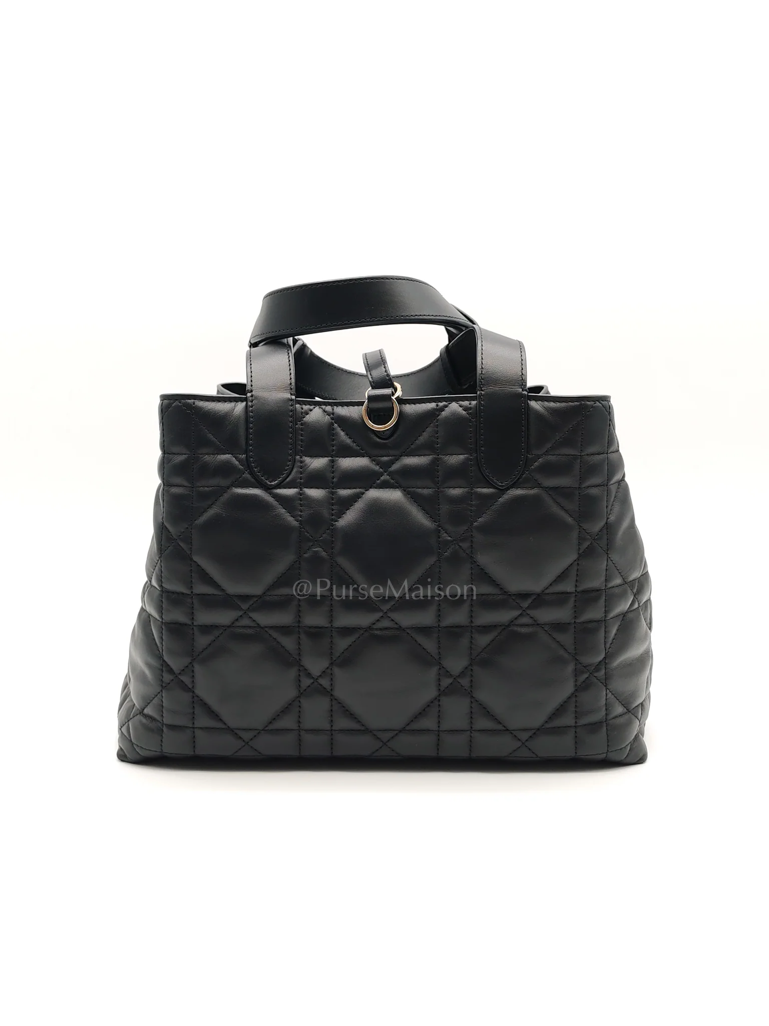 Christian Dior Toujours Medium in Black Lambskin Leather Hand Bag - Image 4