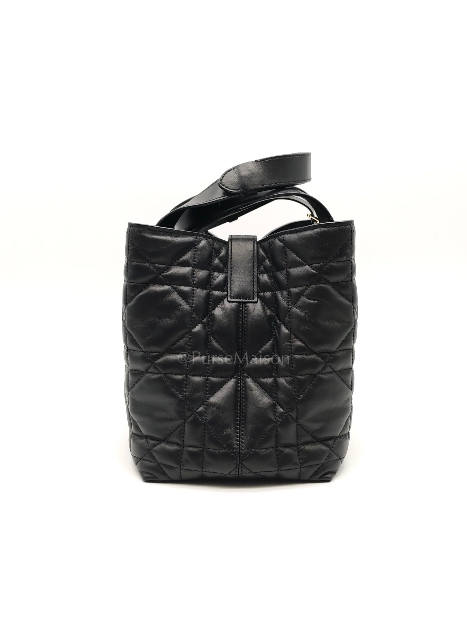 Christian Dior Toujours Medium in Black Lambskin Leather Hand Bag - Image 5