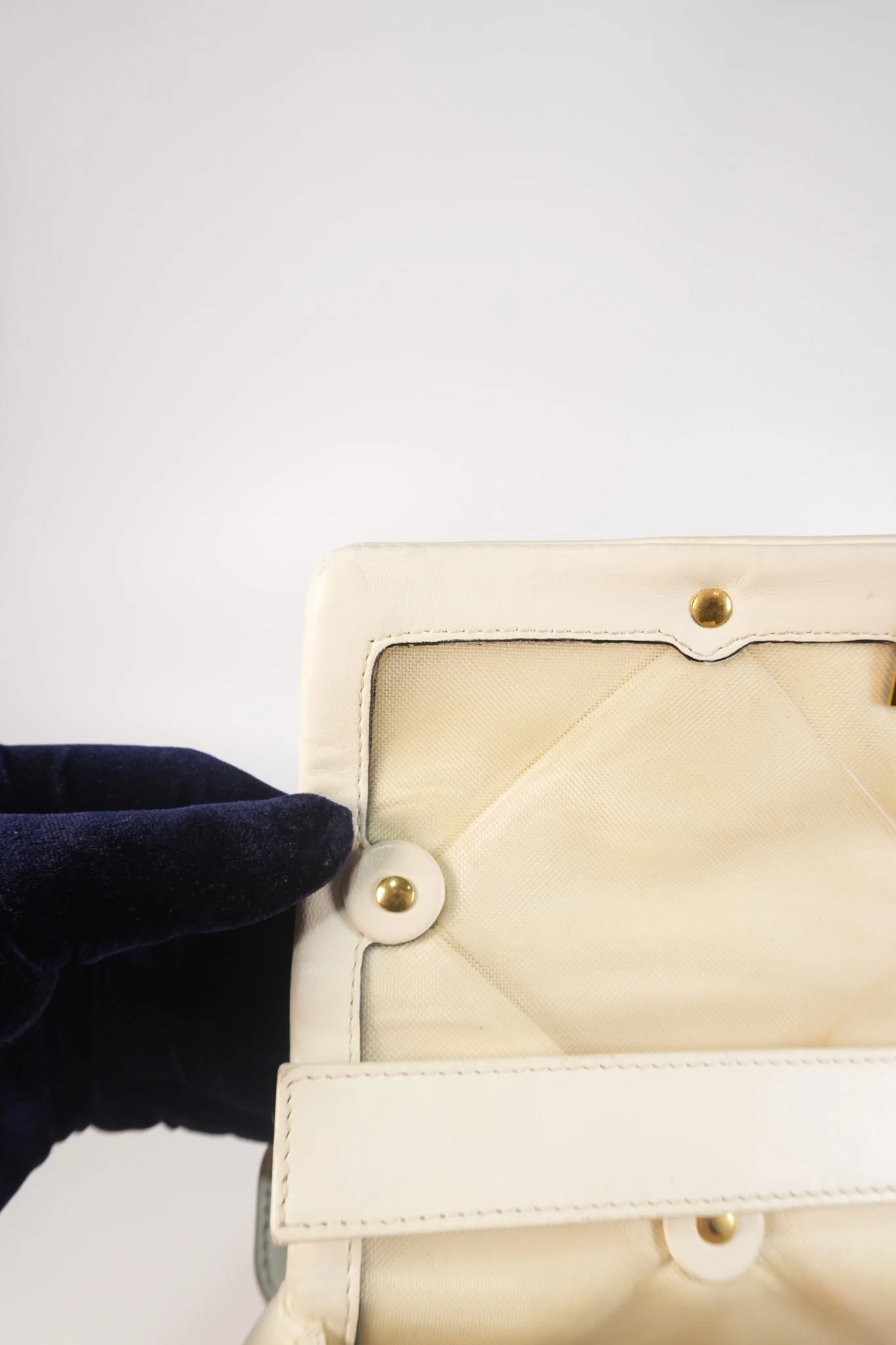 Valentino Roman Stud Top Handle Off White Nappa Leather Crossbody Bag - Image 40