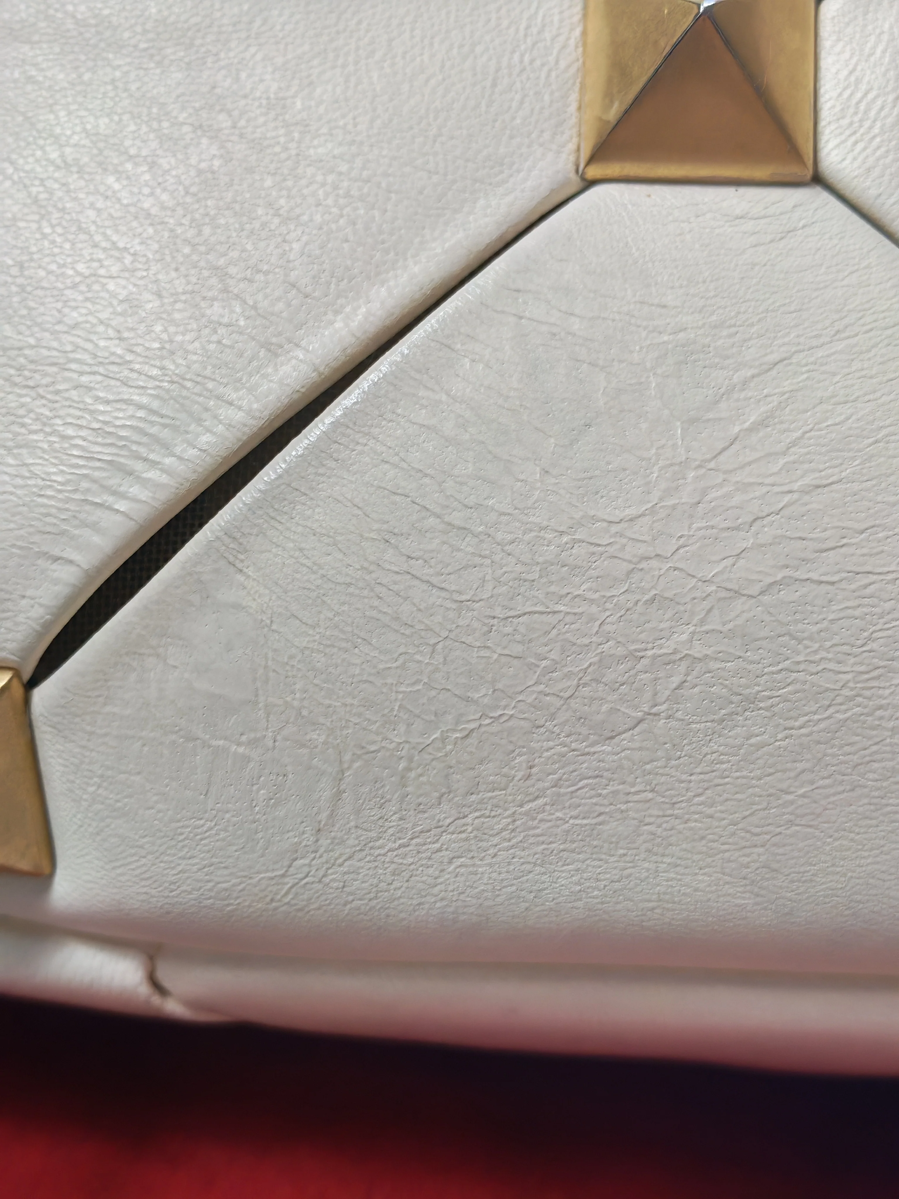 Valentino Roman Stud Top Handle Off White Nappa Leather Crossbody Bag - Image 44